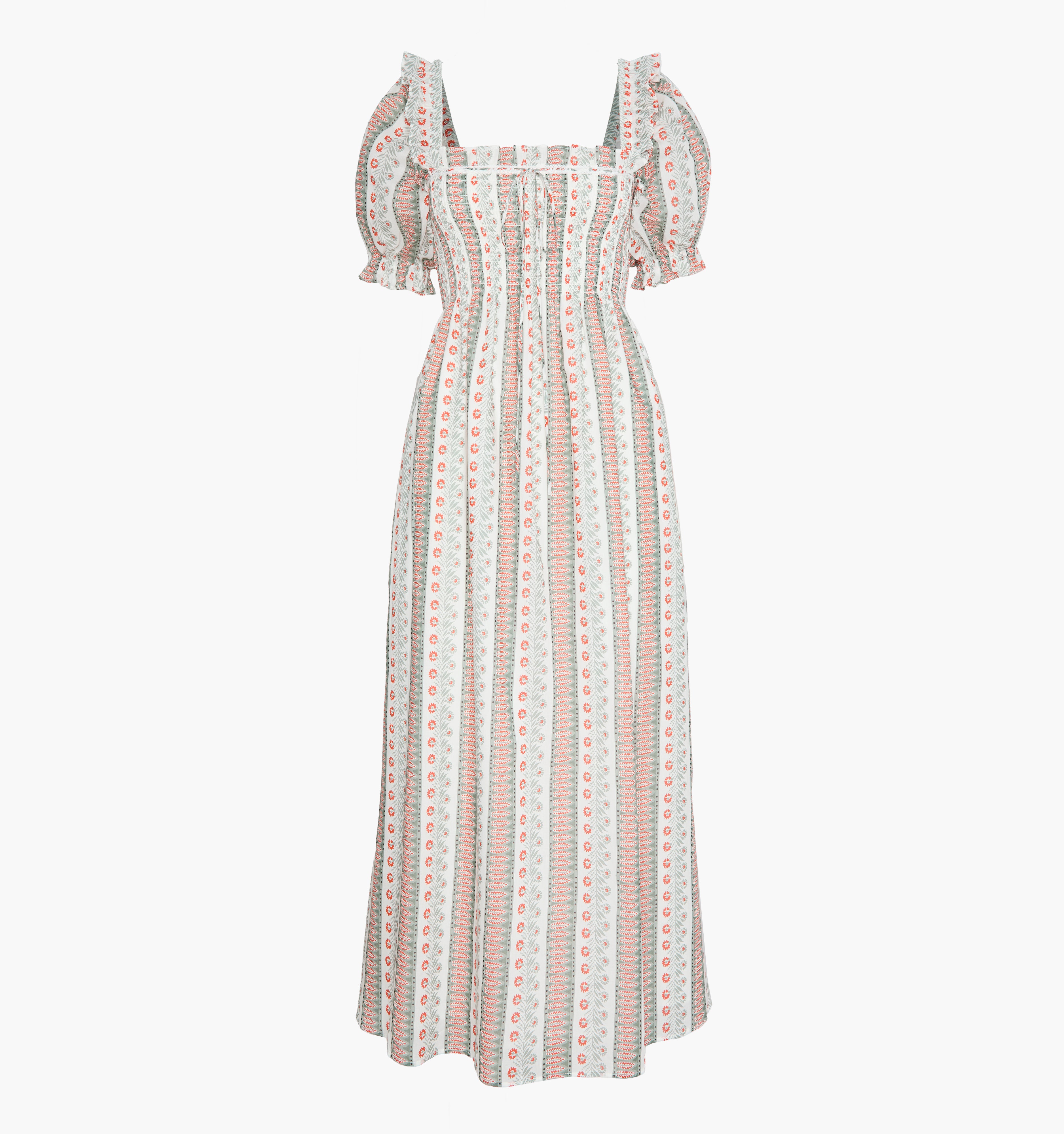 The Scarlett Nap Dress - Cosmos Floral Stripe