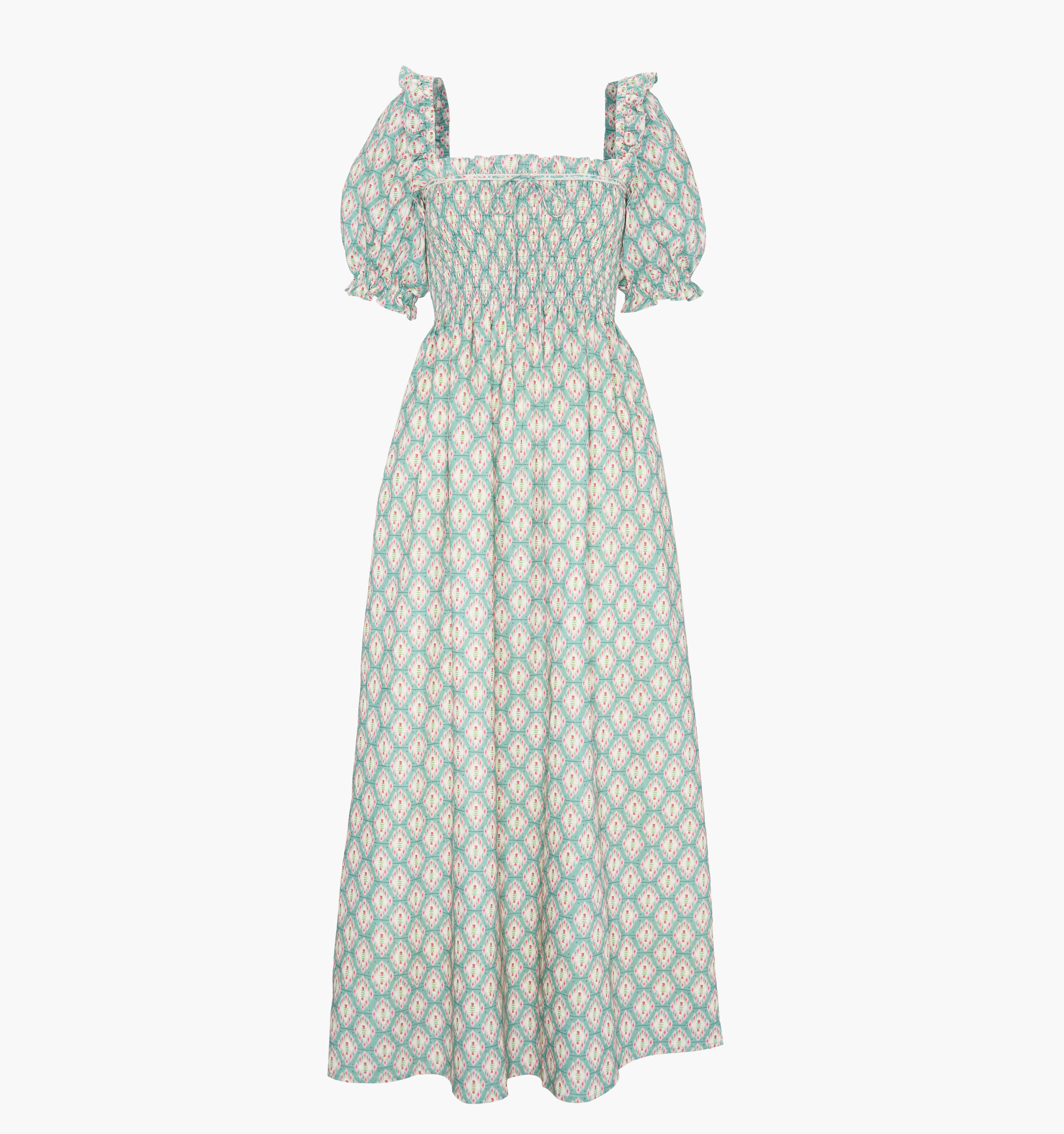 The Scarlett Nap Dress - Raspberry Ikat