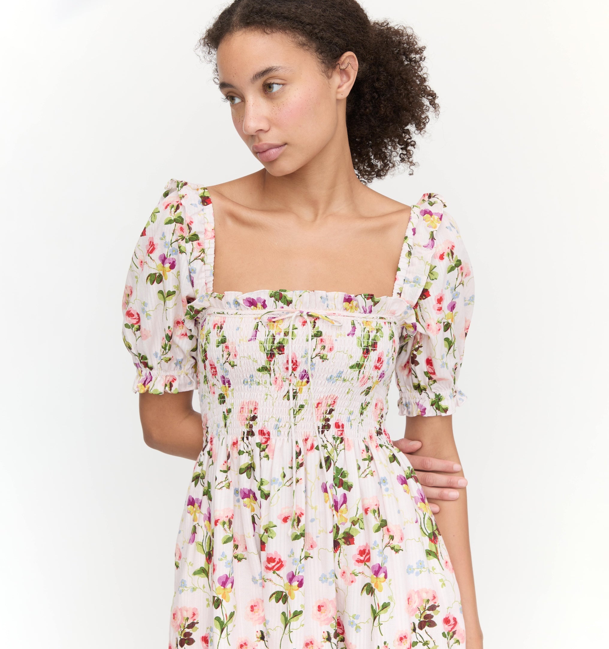 The Scarlett Nap Dress - Pink Bluebonnet
