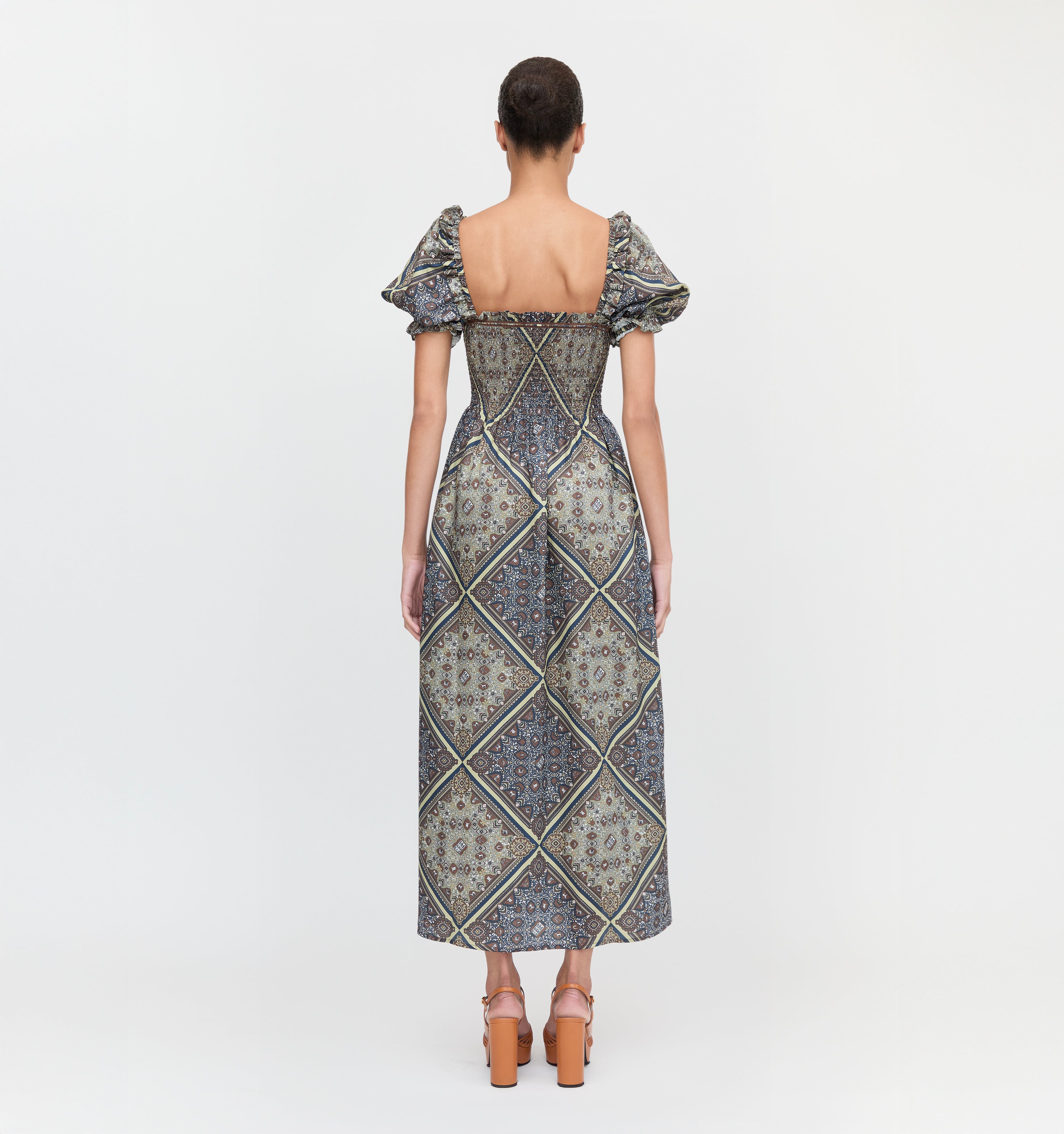 The Scarlett Nap Dress - Olive Equestrian Scarf