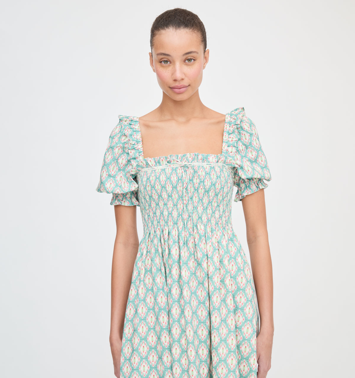 The Scarlett Nap Dress - Raspberry Ikat