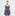 The Seraphina Mini Nap Dress - Navy Trailing Fern
