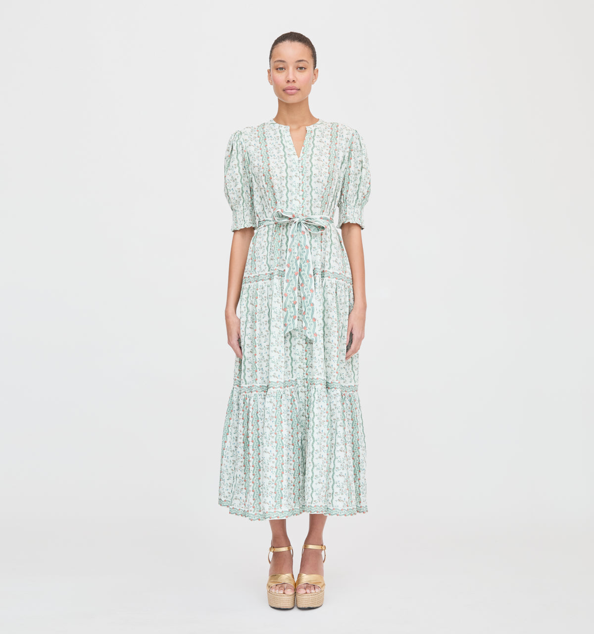 The Yara Dress -  Green Provence Floral