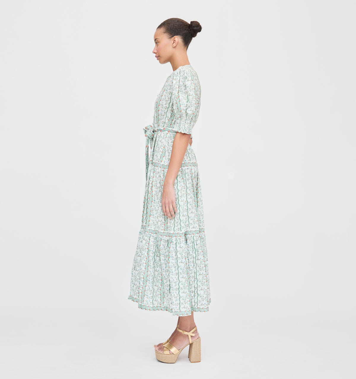 The Yara Dress -  Green Provence Floral