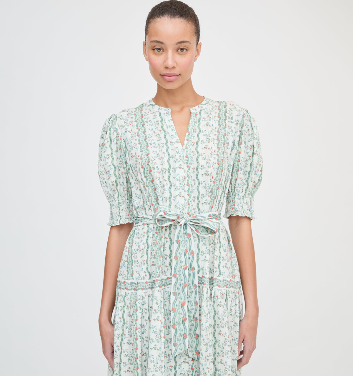 The Yara Dress -  Green Provence Floral