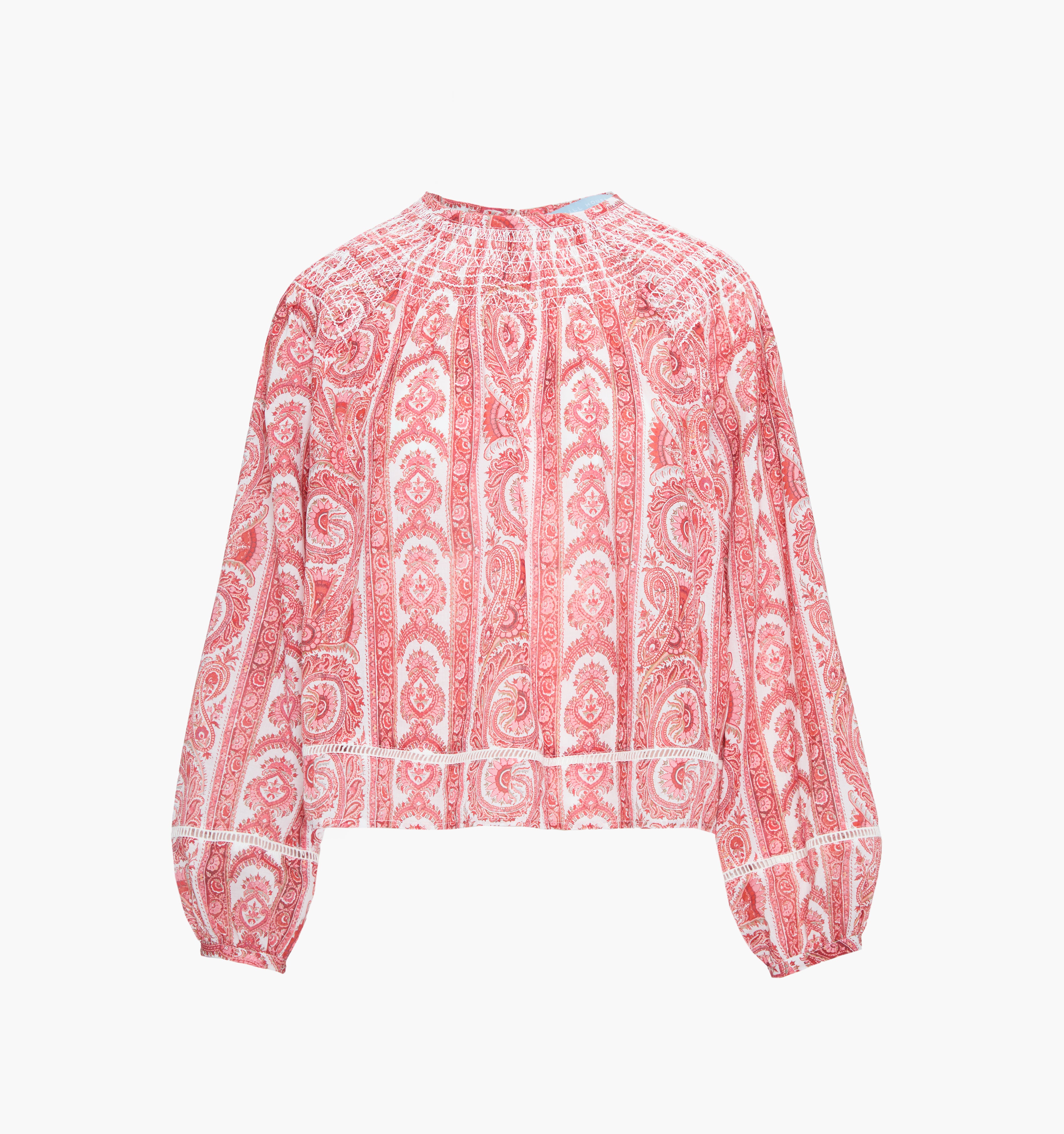 The Skye Top - Coral Corsica Paisley – Hill House Home