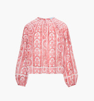 The Skye Top - Coral Corsica Paisley – Hill House Home