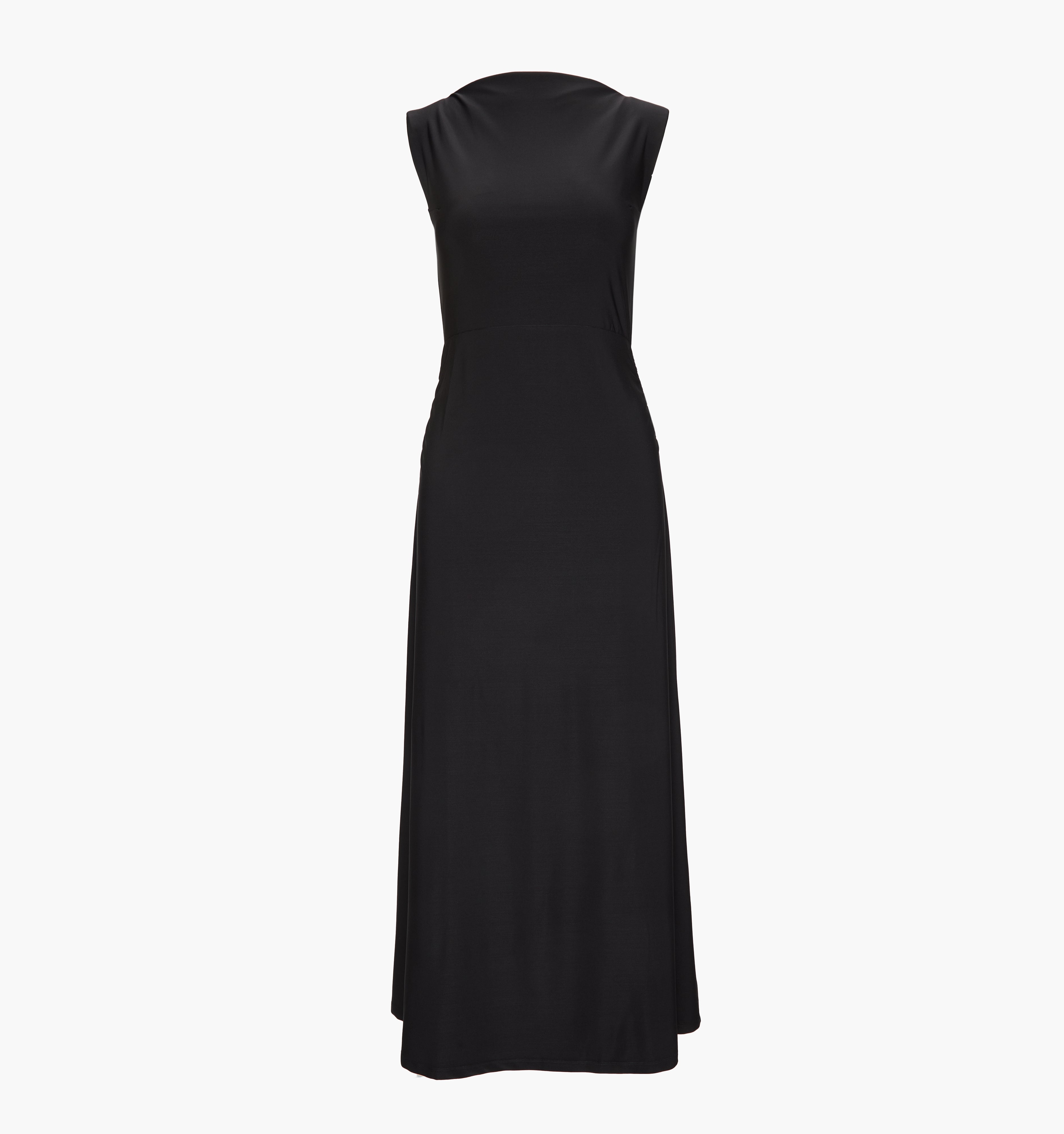 The Sloane Dress in Black Jersey color: Black Jersey