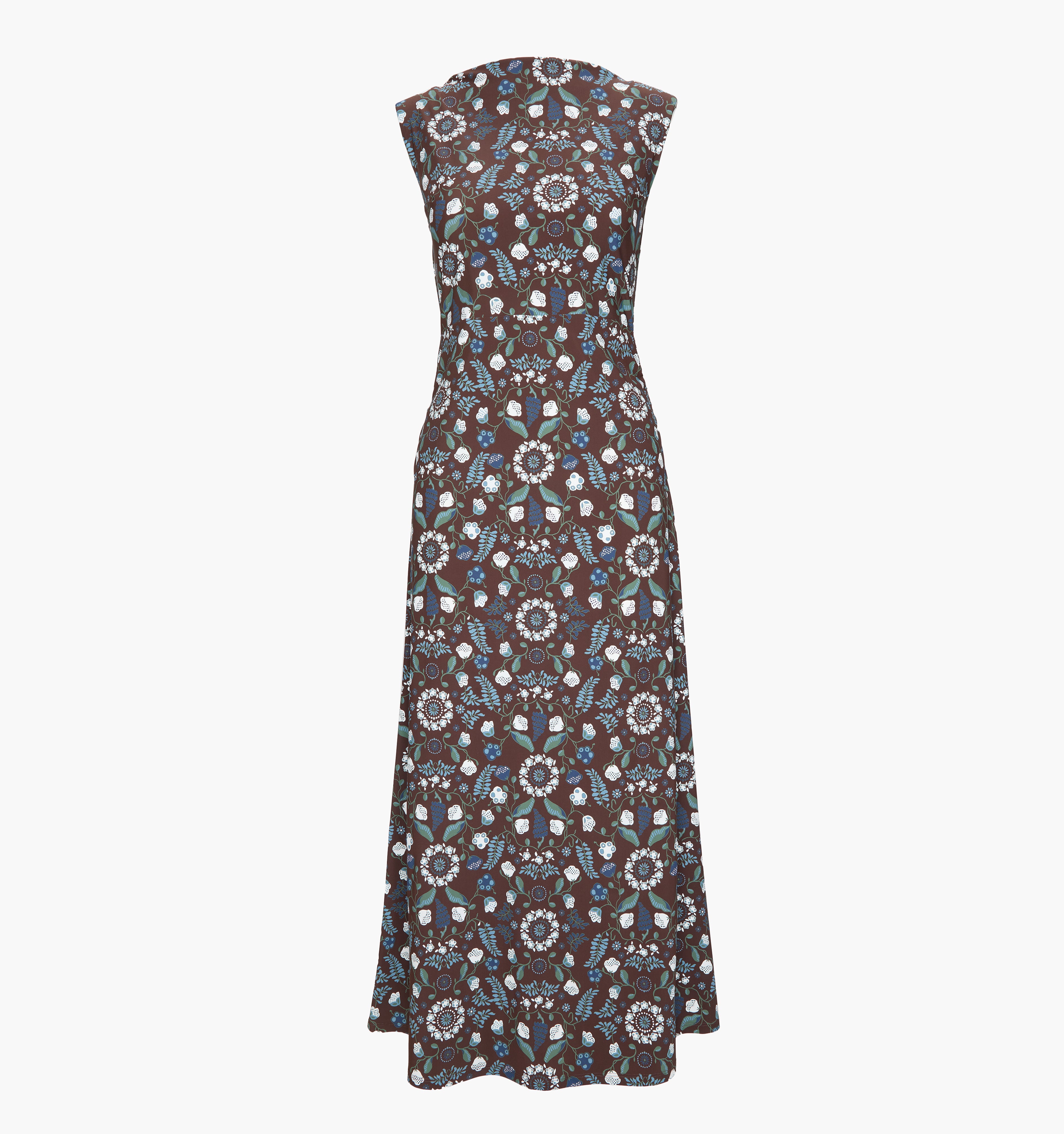 The Sloane Dress - Chocolate Swedish Floral