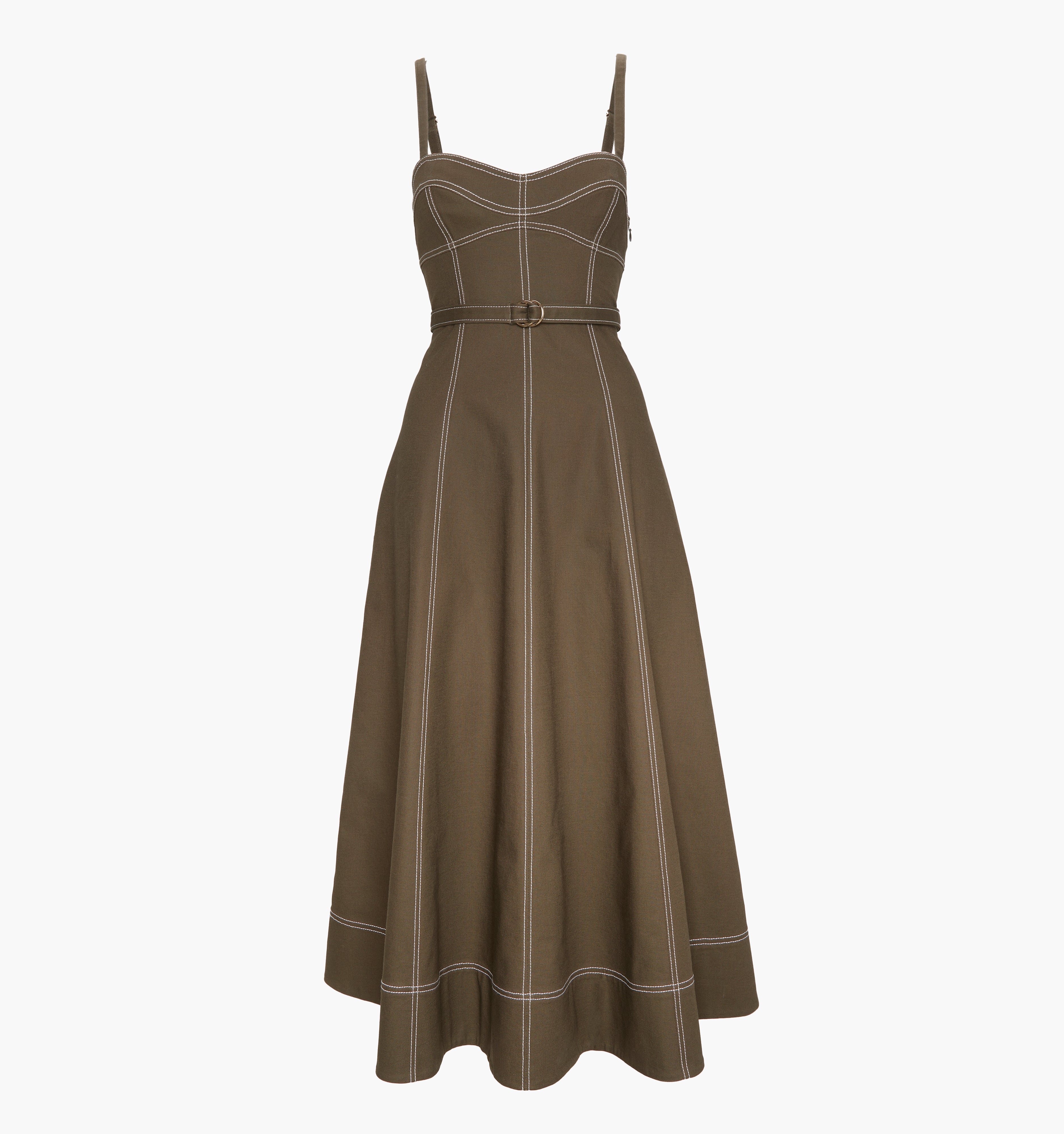 The Fiona Dress - Chocolate Twill