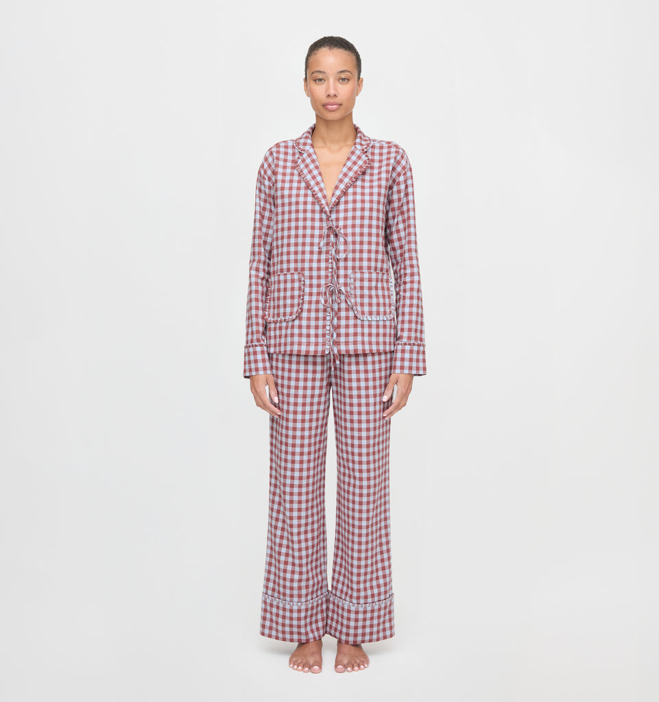 The Steffy PJ Set - Sienna Check – Hill House Home