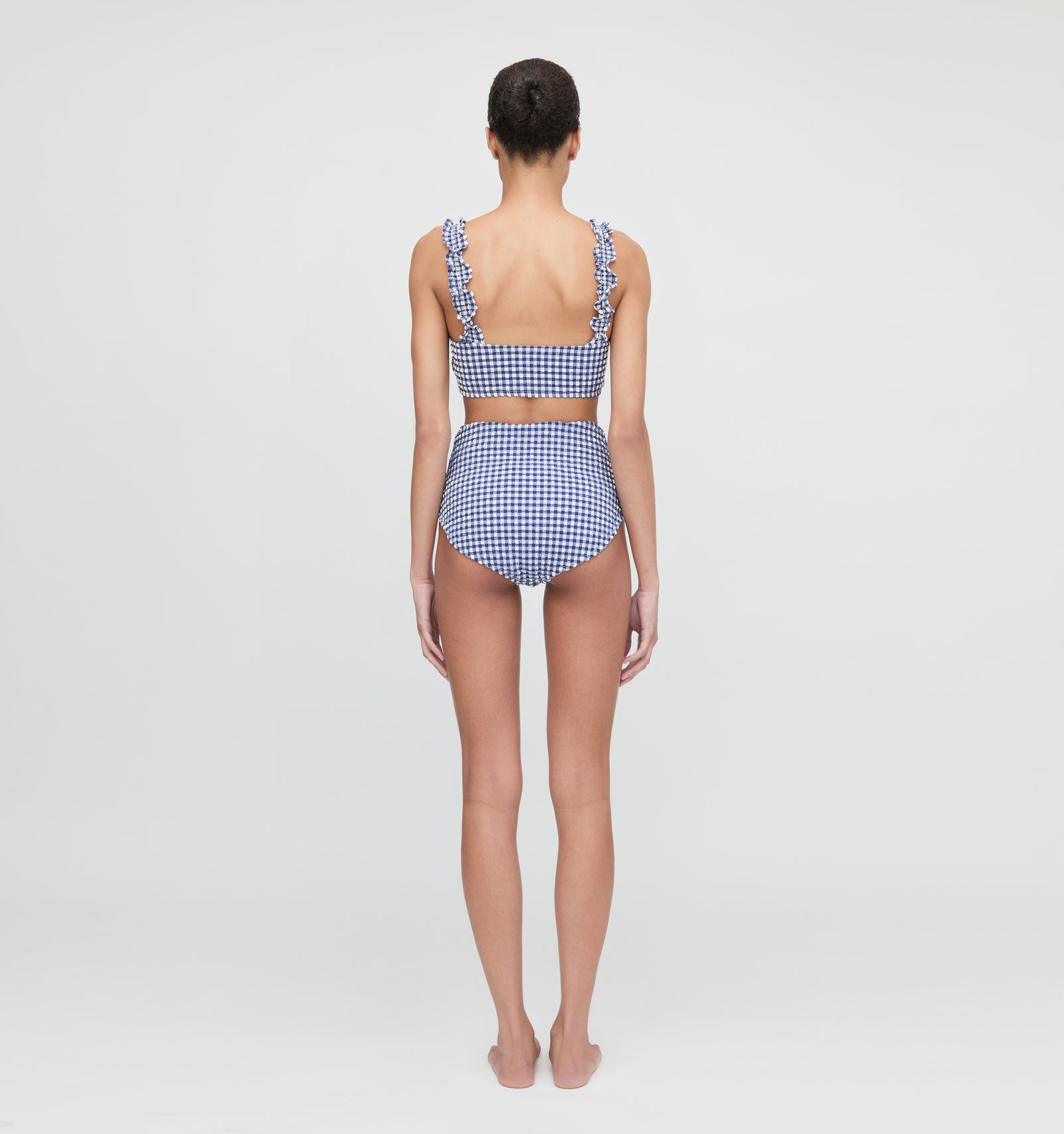 The Teagan Bikini Set - Navy Gingham