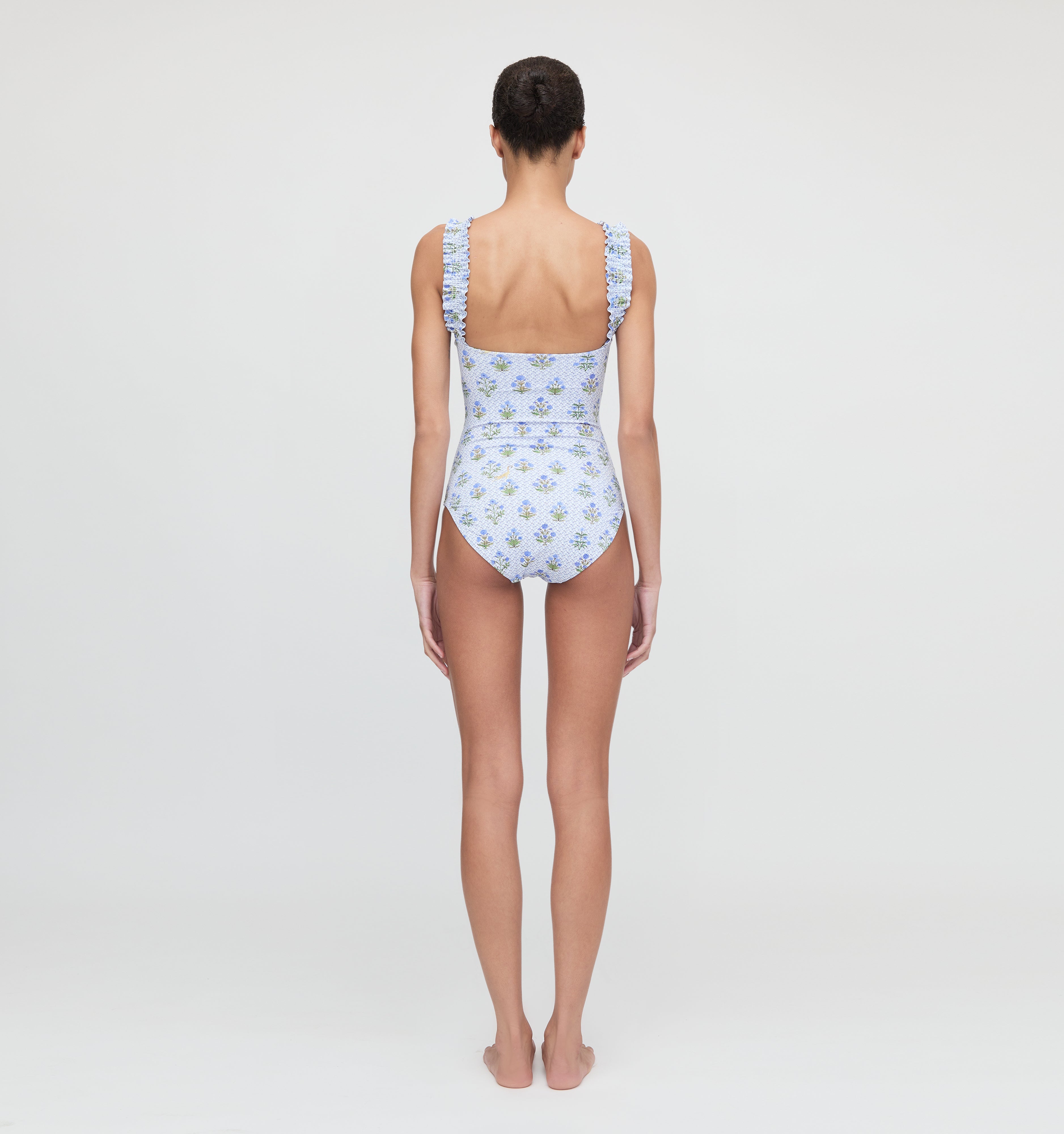 The Teagan One Piece - Blue Block Print