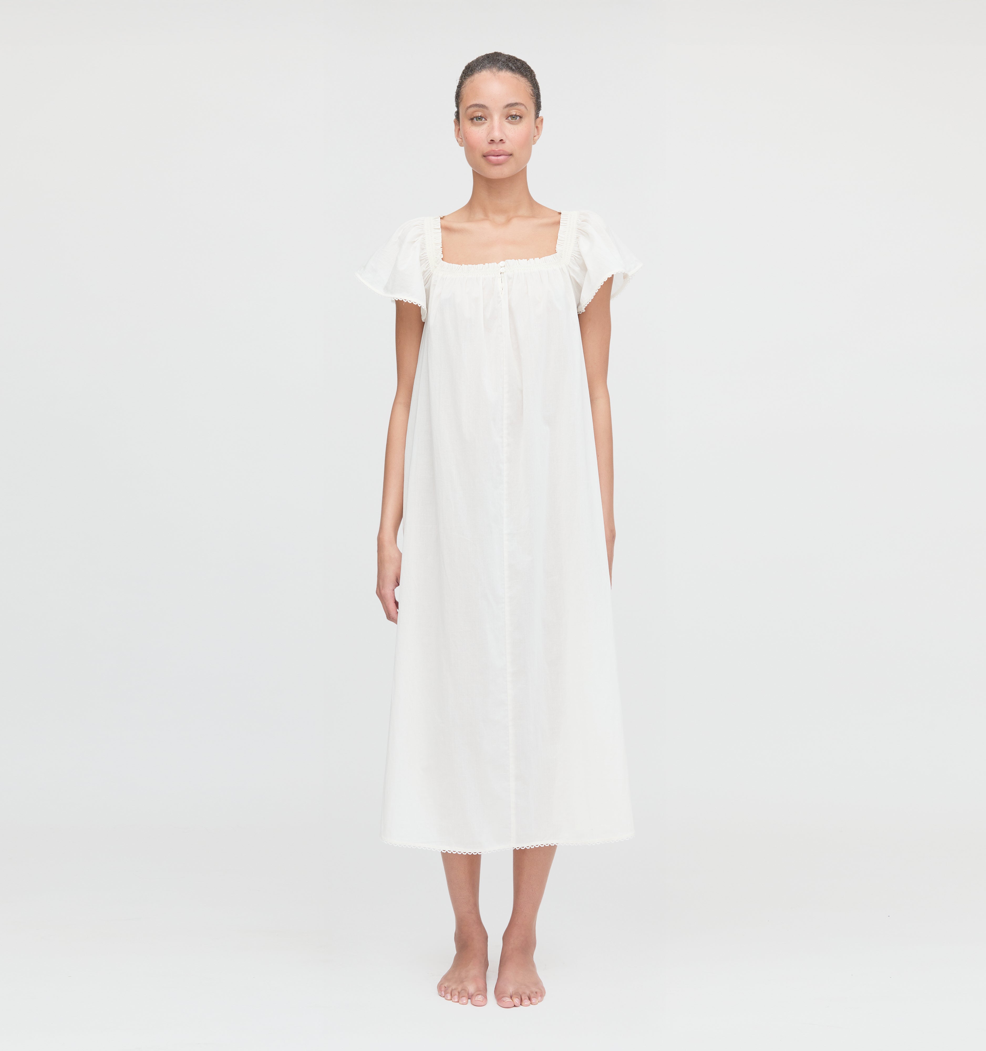 The Therese Nightgown - Soft Ivory
