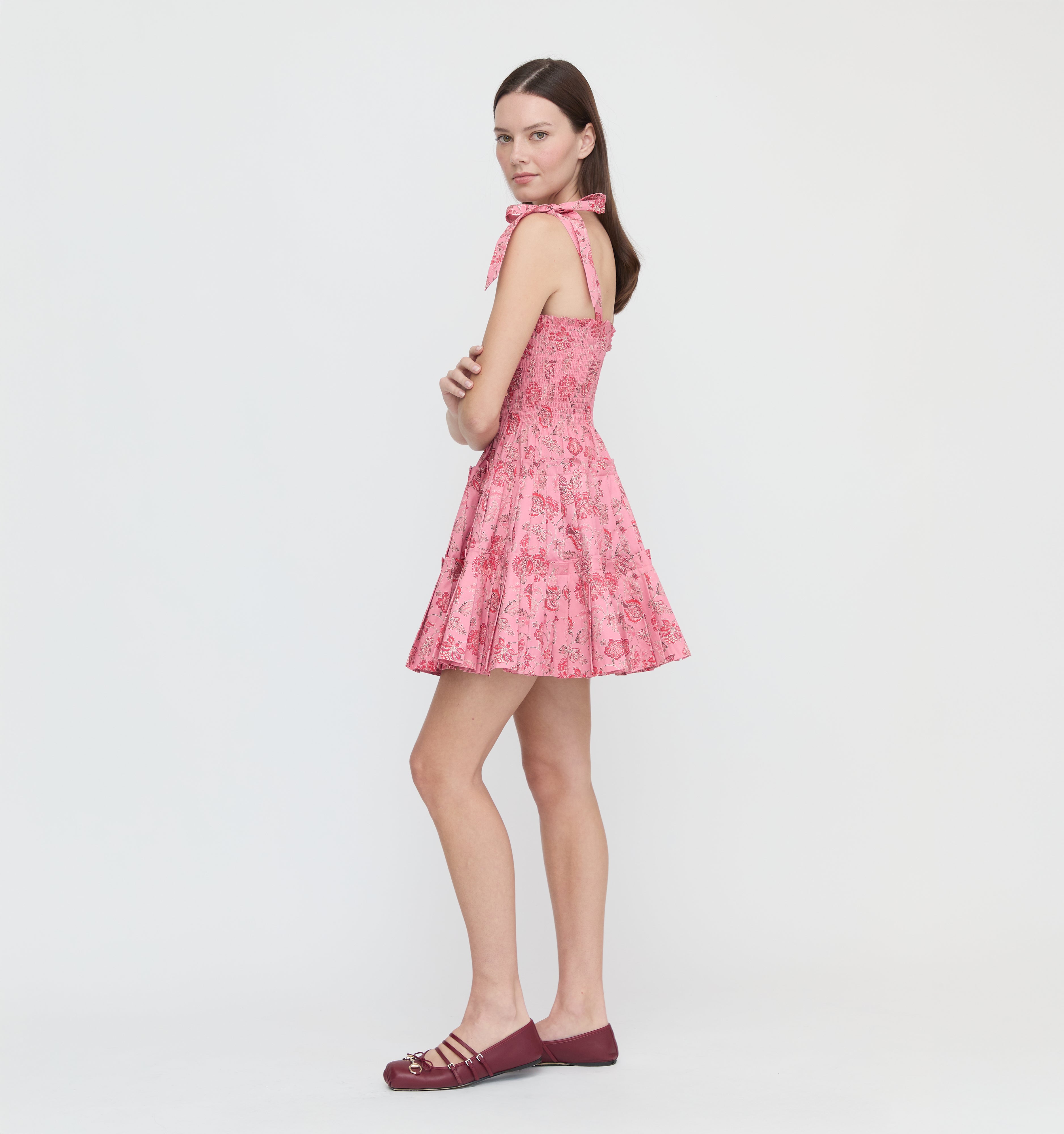 The Ribbon Charlotte Nap Dress - Pink Pimlico Floral
