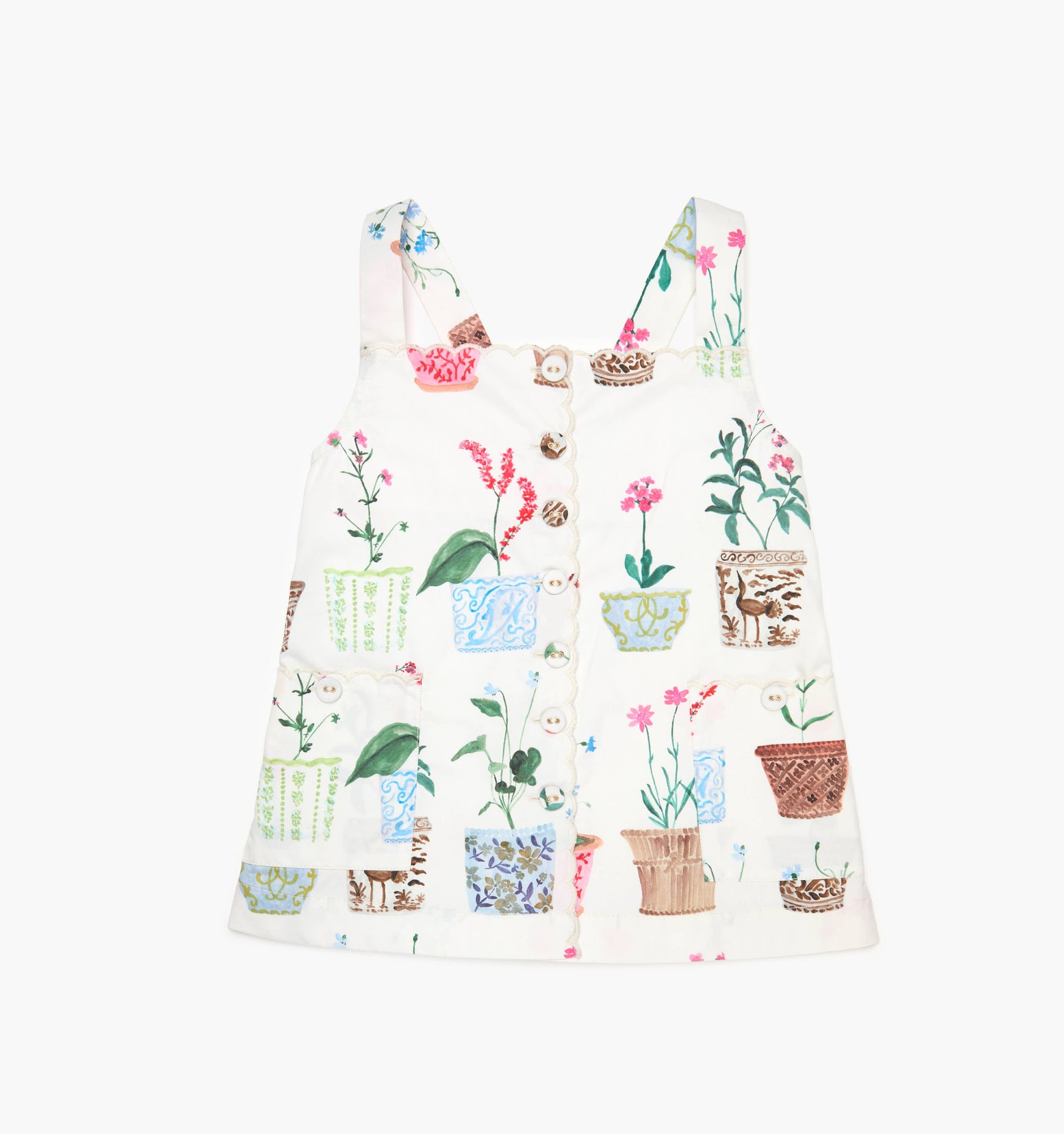 The Tiny Akira Dress | Flower Pots / 2/3Y The Tiny Akira Dress | Flower Pots / 2/3Y