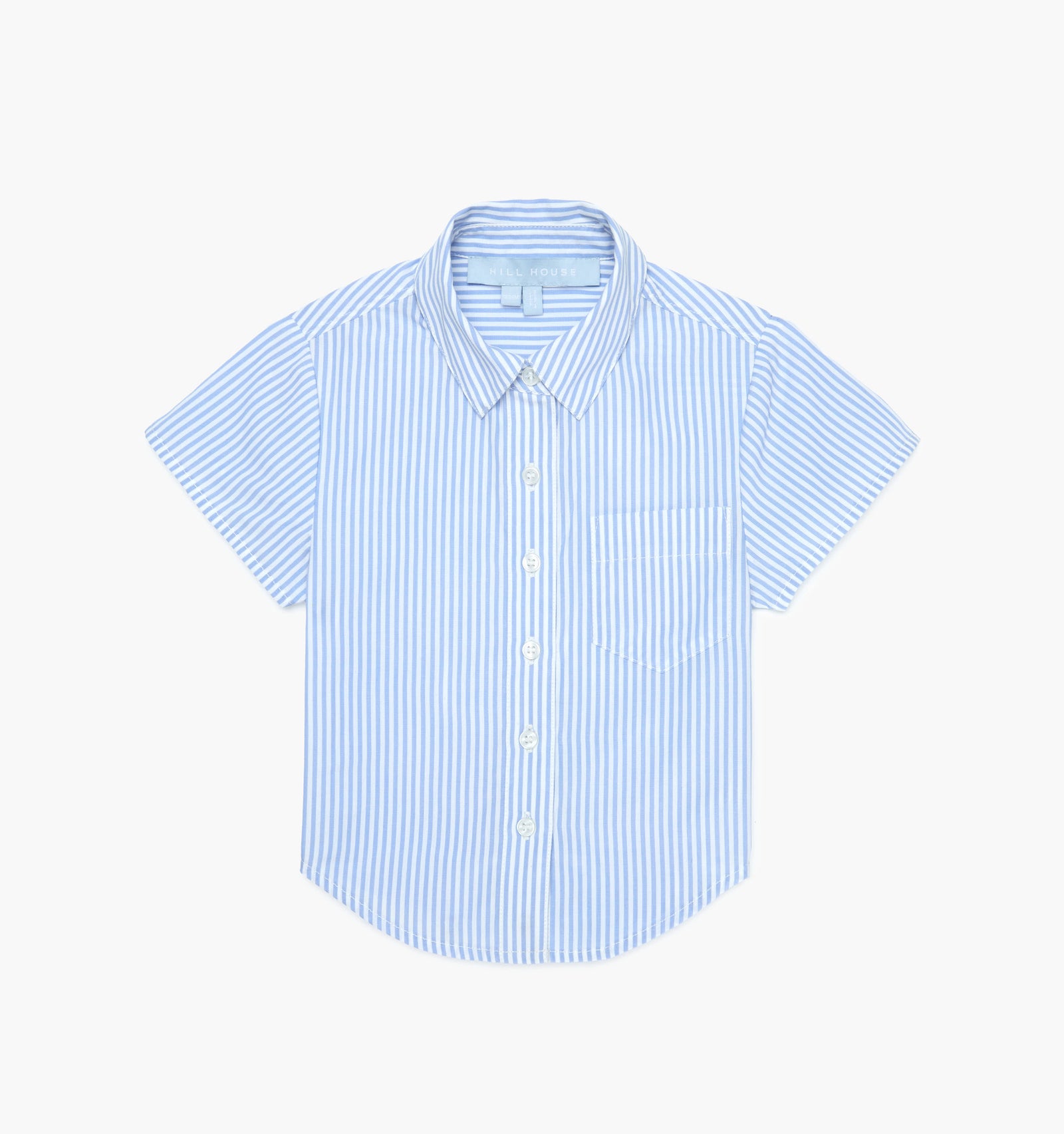 The Baby Beau Shirt - Blue/White Stripe