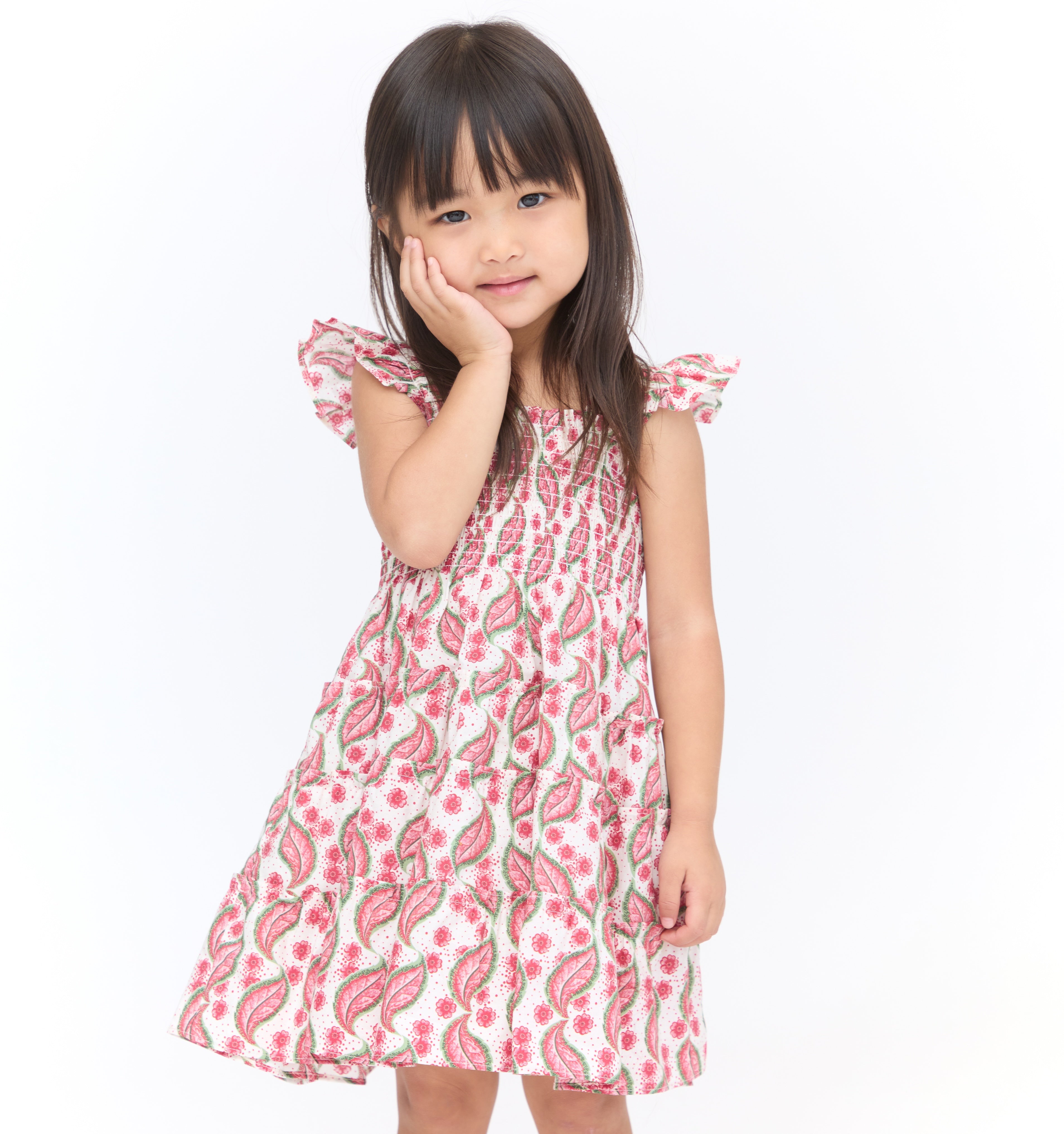 The Tiny Ellie Nap Dress - Birch Vine Stripe