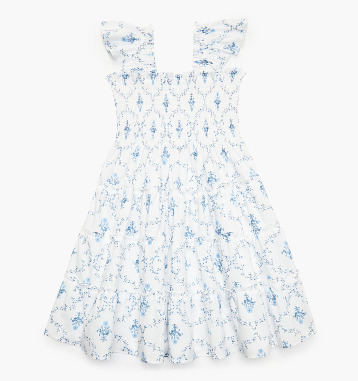 The Tiny Ellie Nap Dress - Blue Trellis