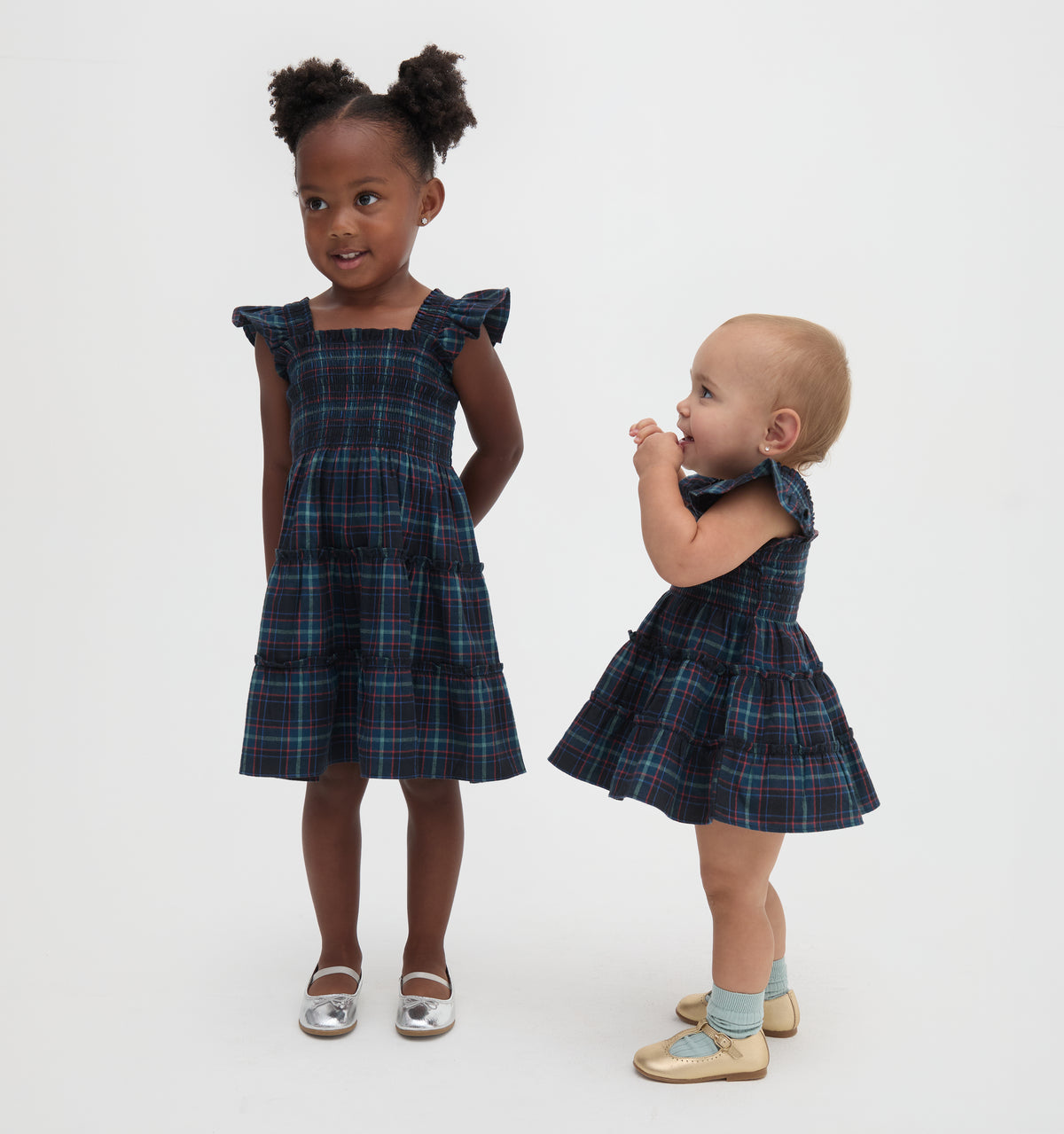 The Baby Ellie Nap Dress - Jewel Tartan