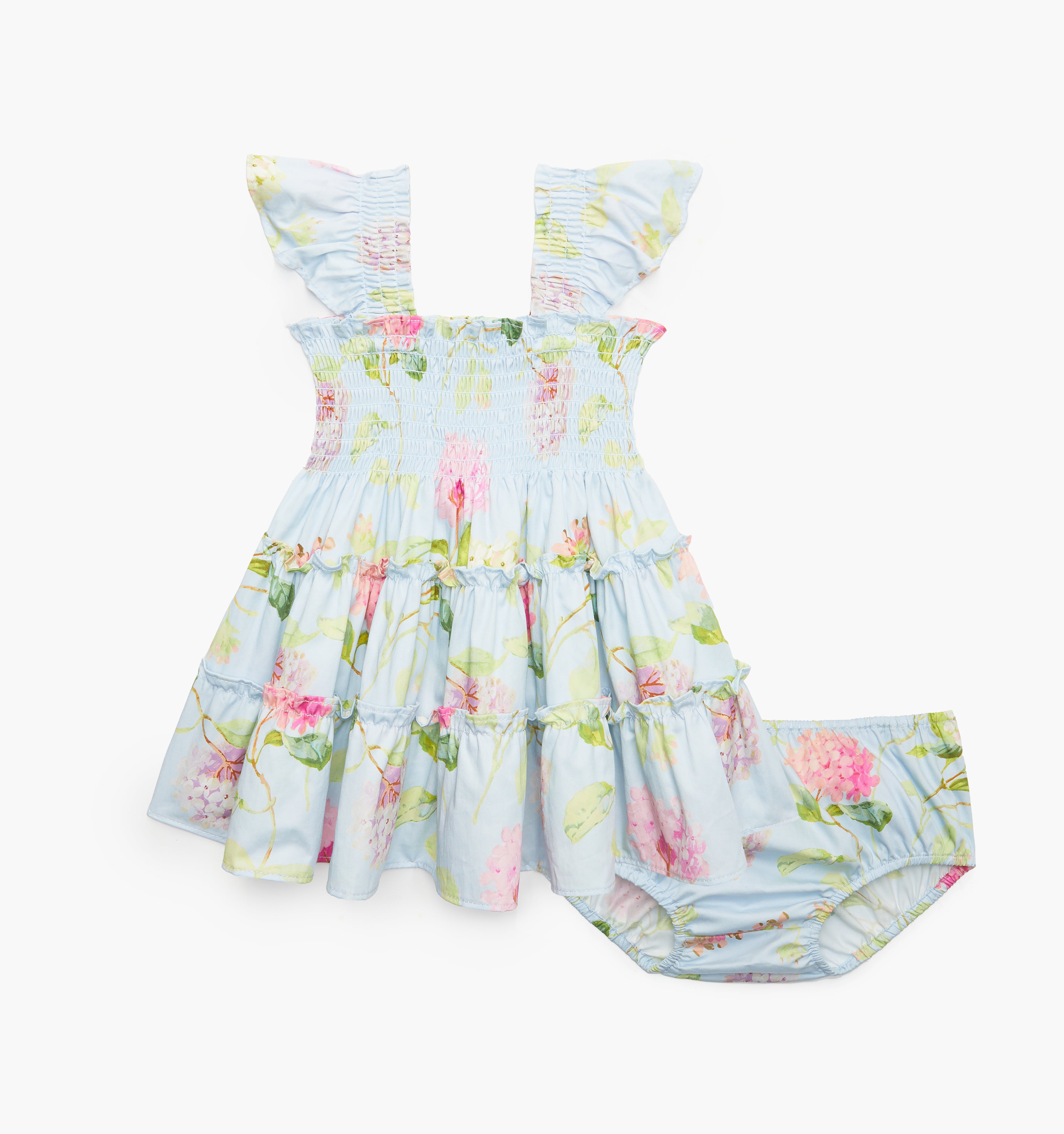 The Baby Ellie Nap Dress - Hydrangea Chintz
