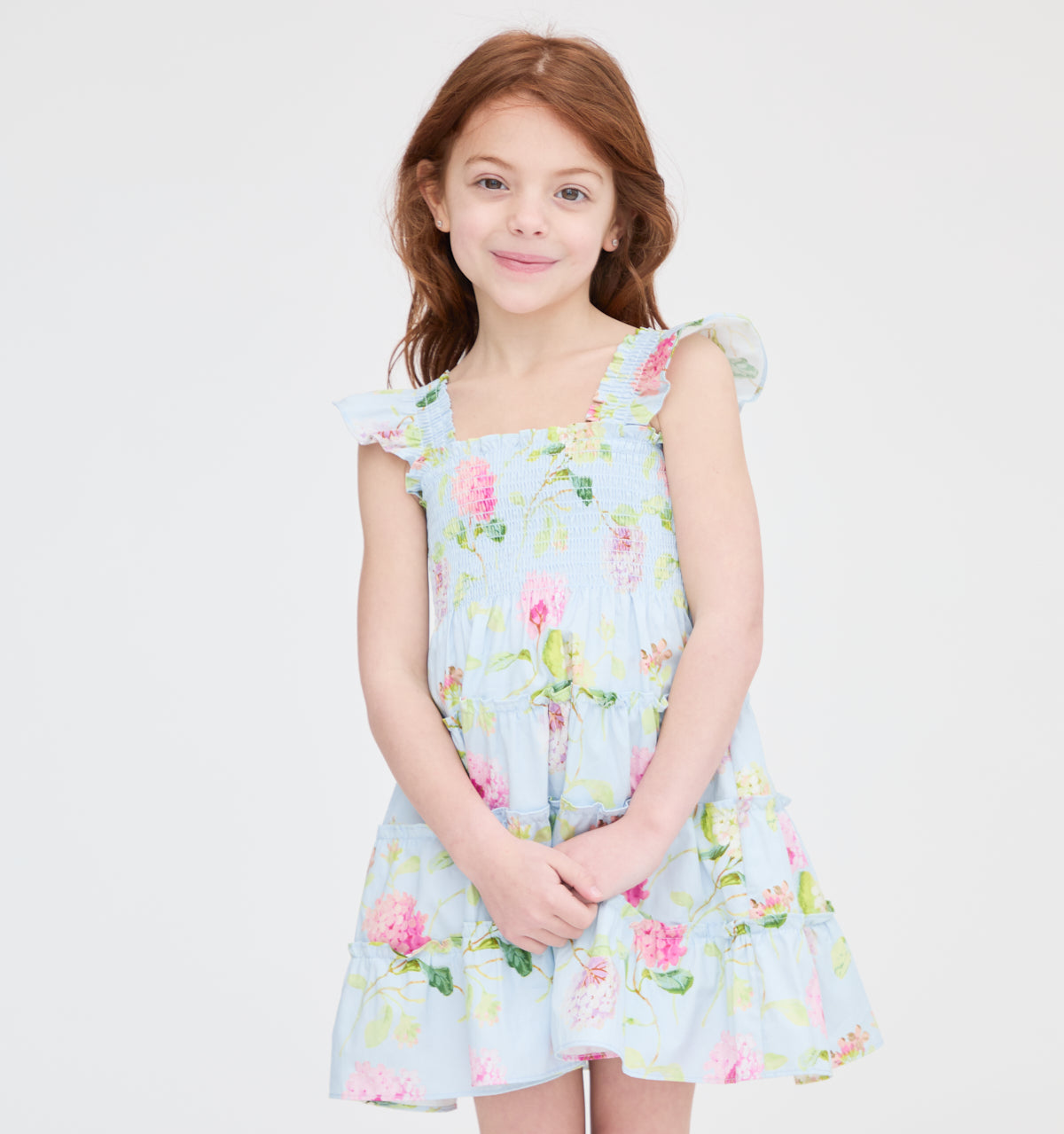The Tiny Ellie Nap Dress - Hydrangea Chintz