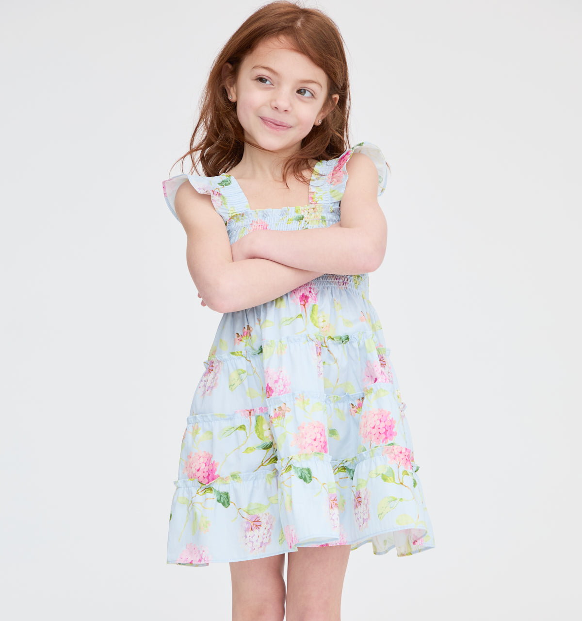 The Tiny Ellie Nap Dress - Hydrangea Chintz