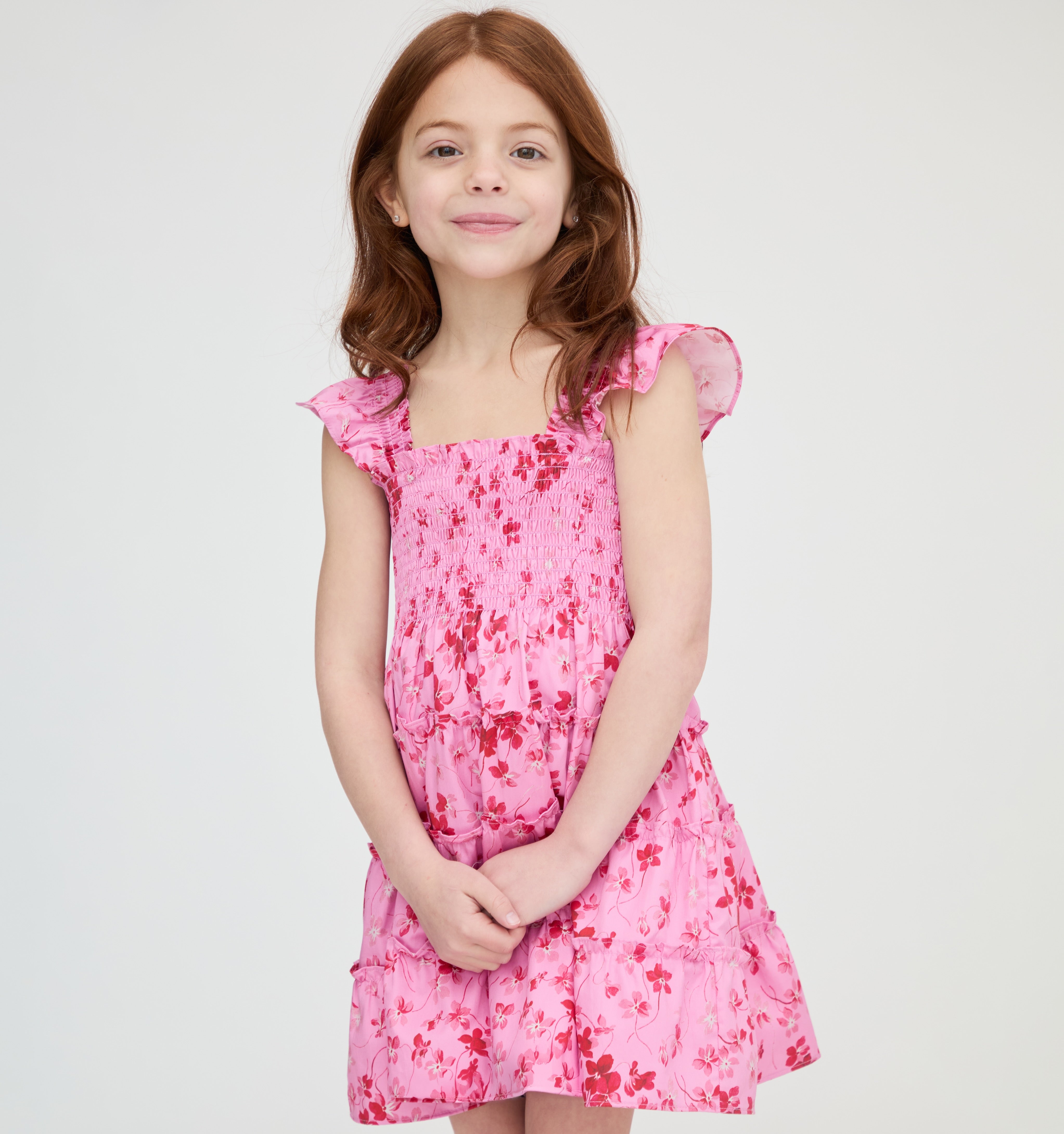 The Tiny Ellie Nap Dress - Pink Sweet Peas
