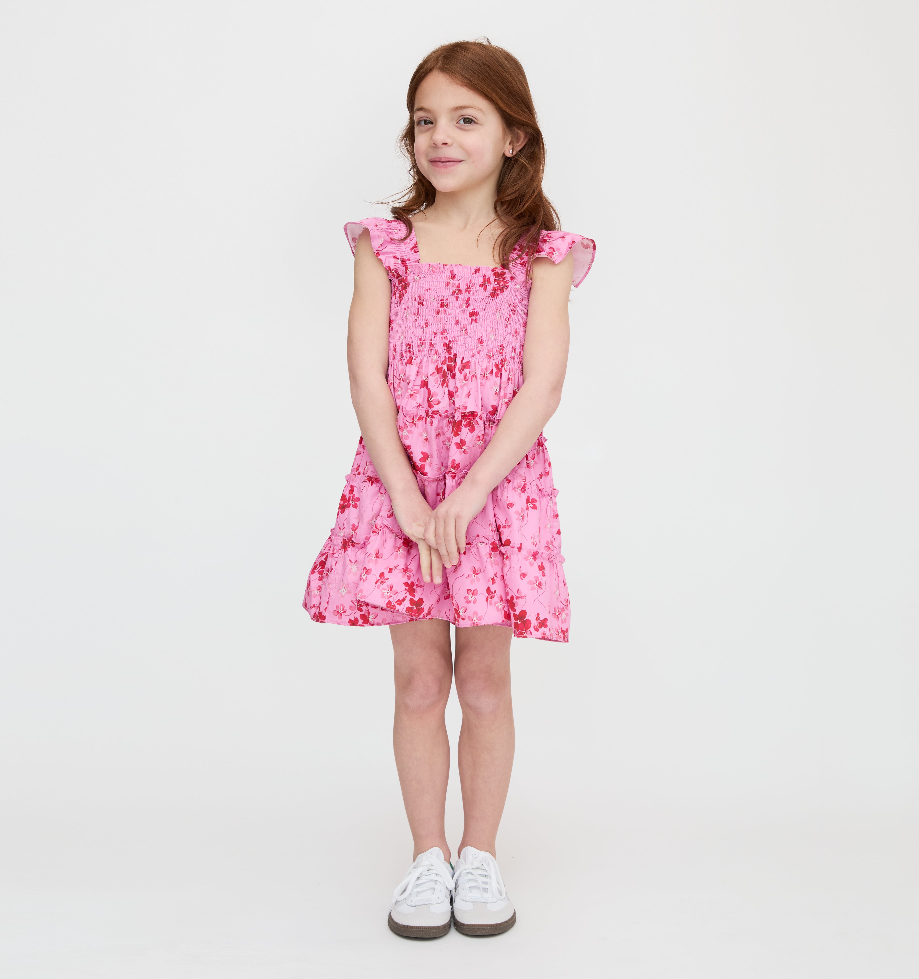 The Tiny Ellie Nap Dress - Pink Sweet Peas