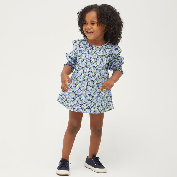トップス soor ploom agatha tunic vine 7y The Tiny Eloise Tunic - Pansy in Blue Multi Cotton – Hill