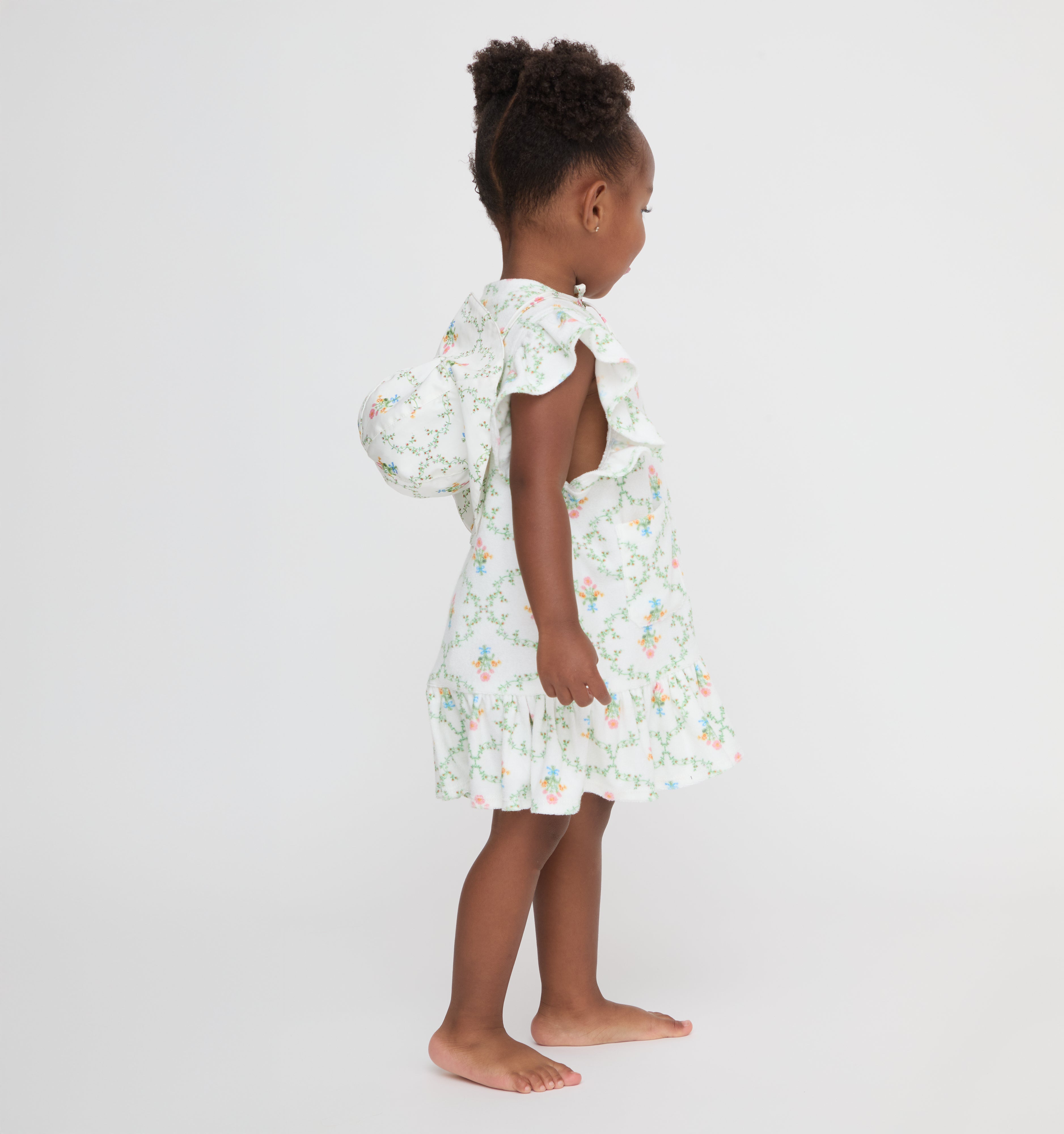 The Baby Frankie Beach Dress - Pastel Trellis
