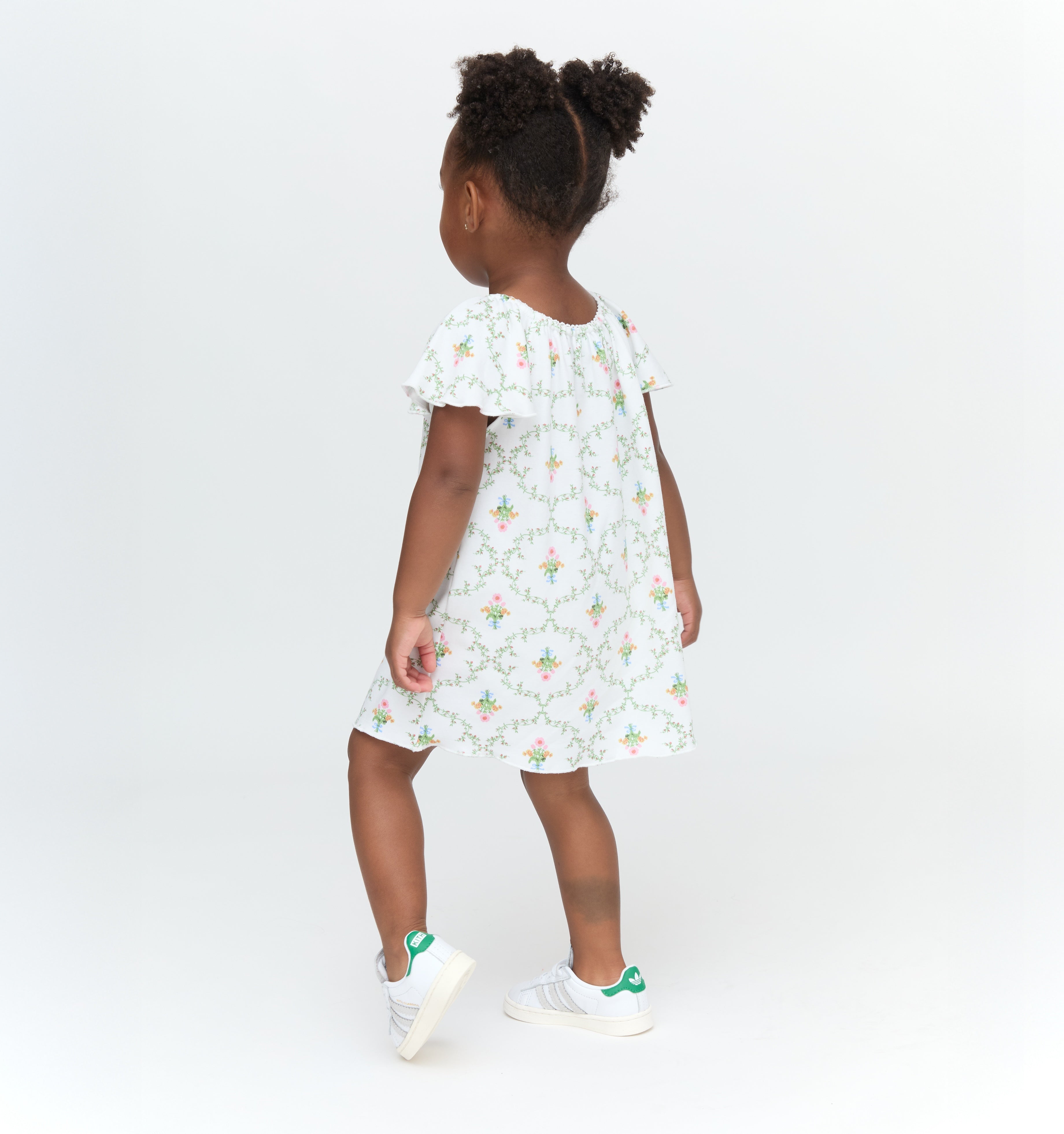 The Tiny Keira Dress - Pastel Trellis