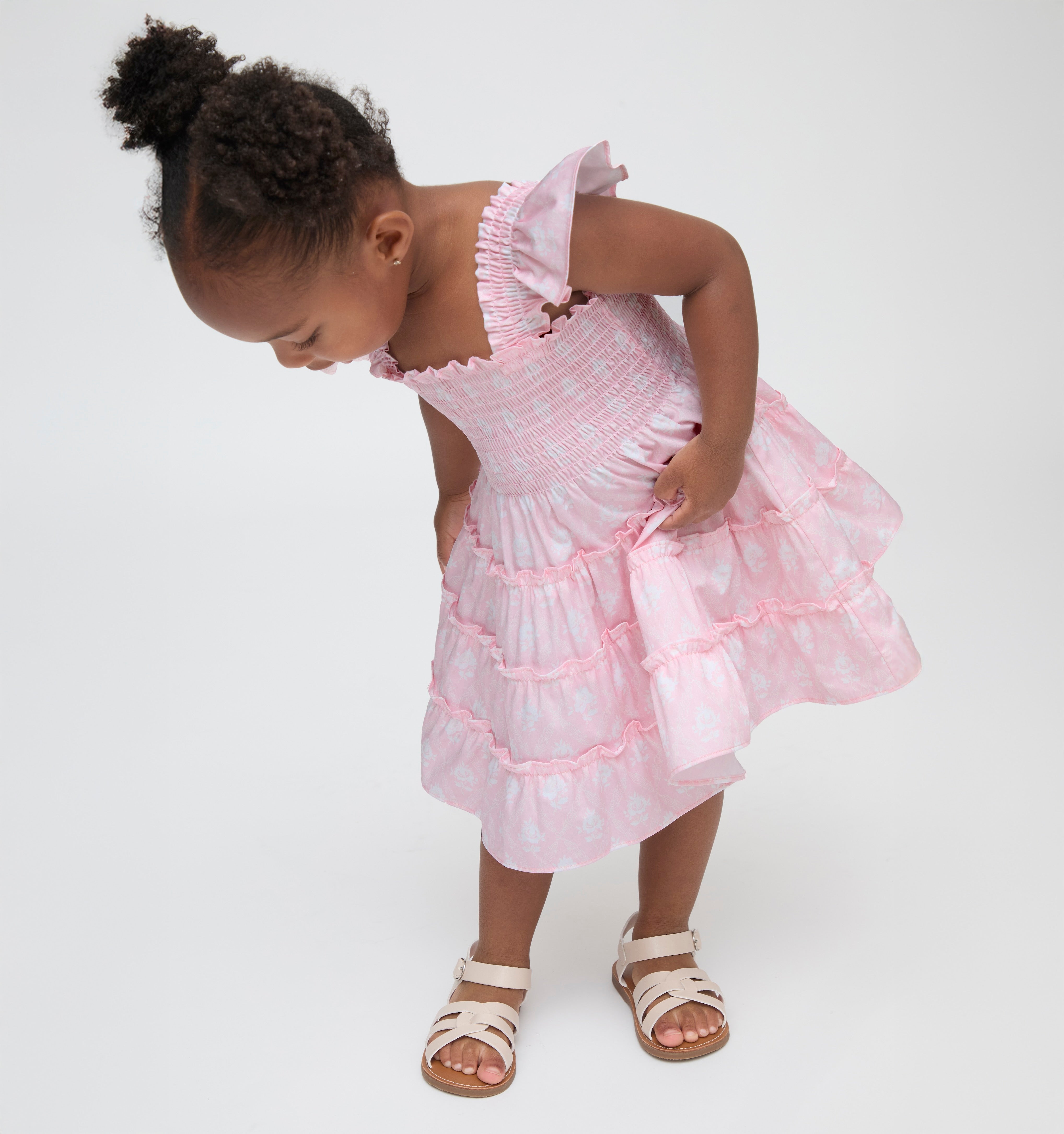 The Baby Ellie Nap Dress - Pink Ambrose Floral