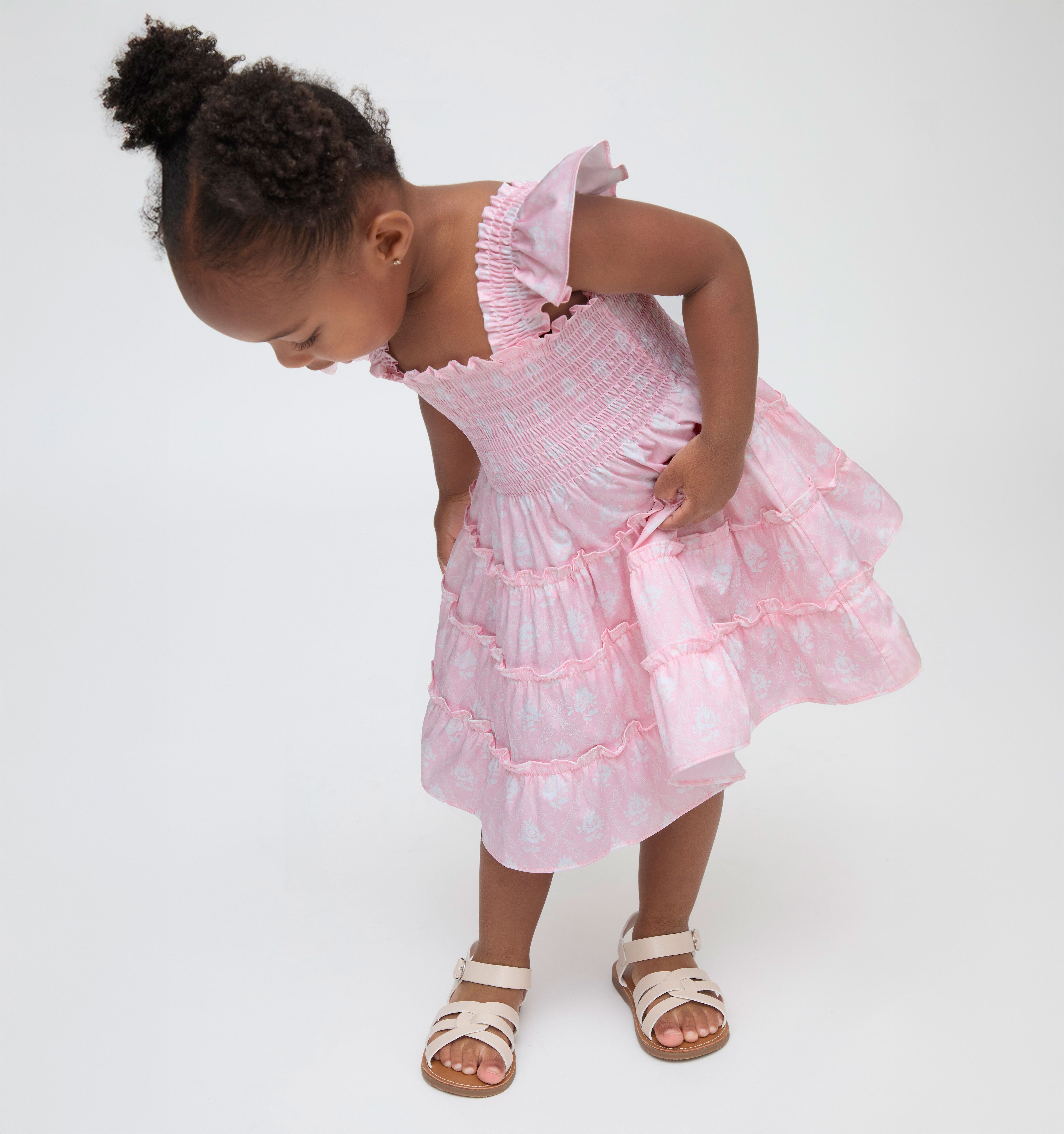 The Baby Ellie Nap Dress - Pink Ambrose Floral