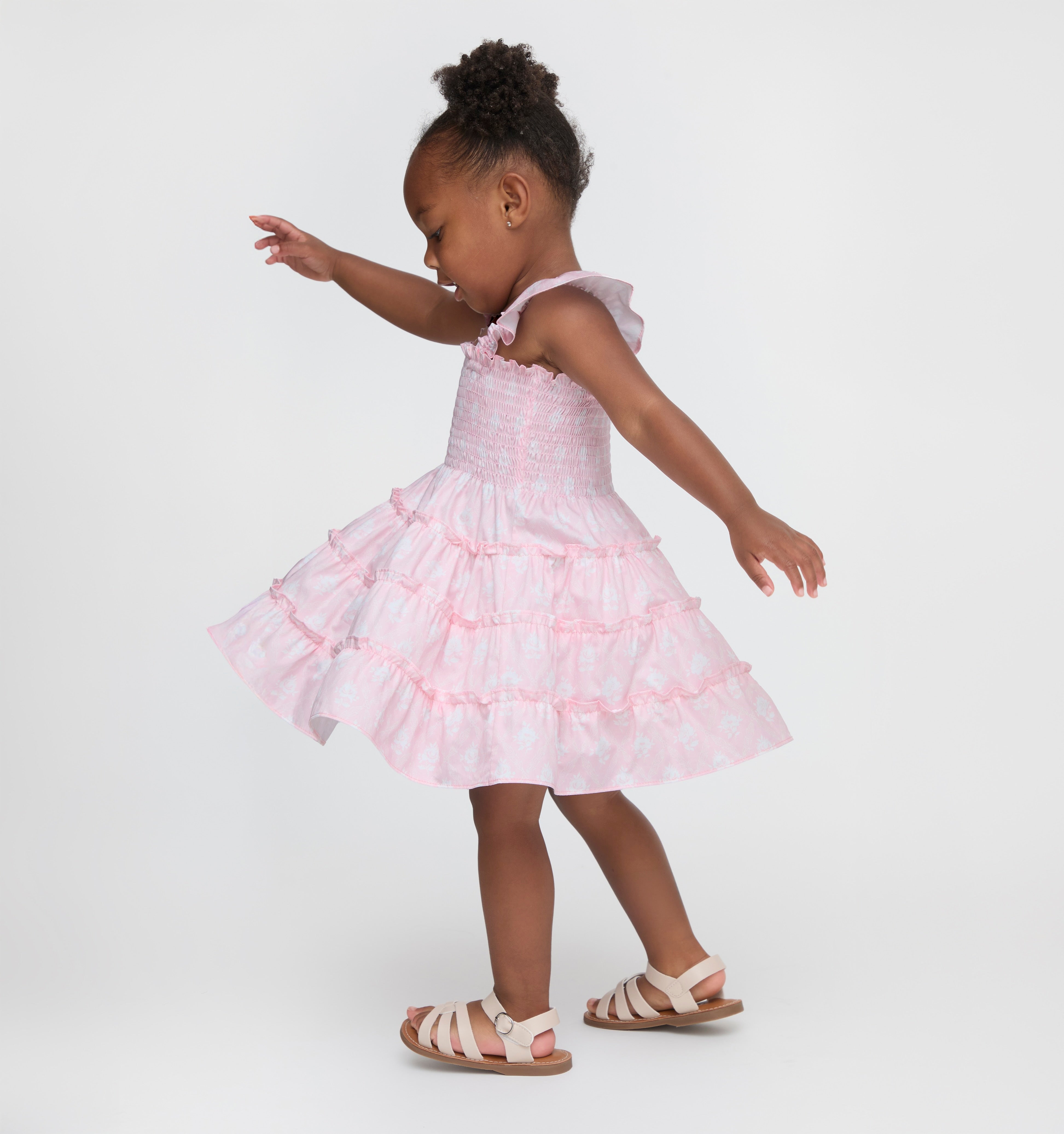 The Baby Ellie Nap Dress - Pink Ambrose Floral