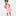 The Tiny Ellie Nap Dress - Pink Palm Ikat