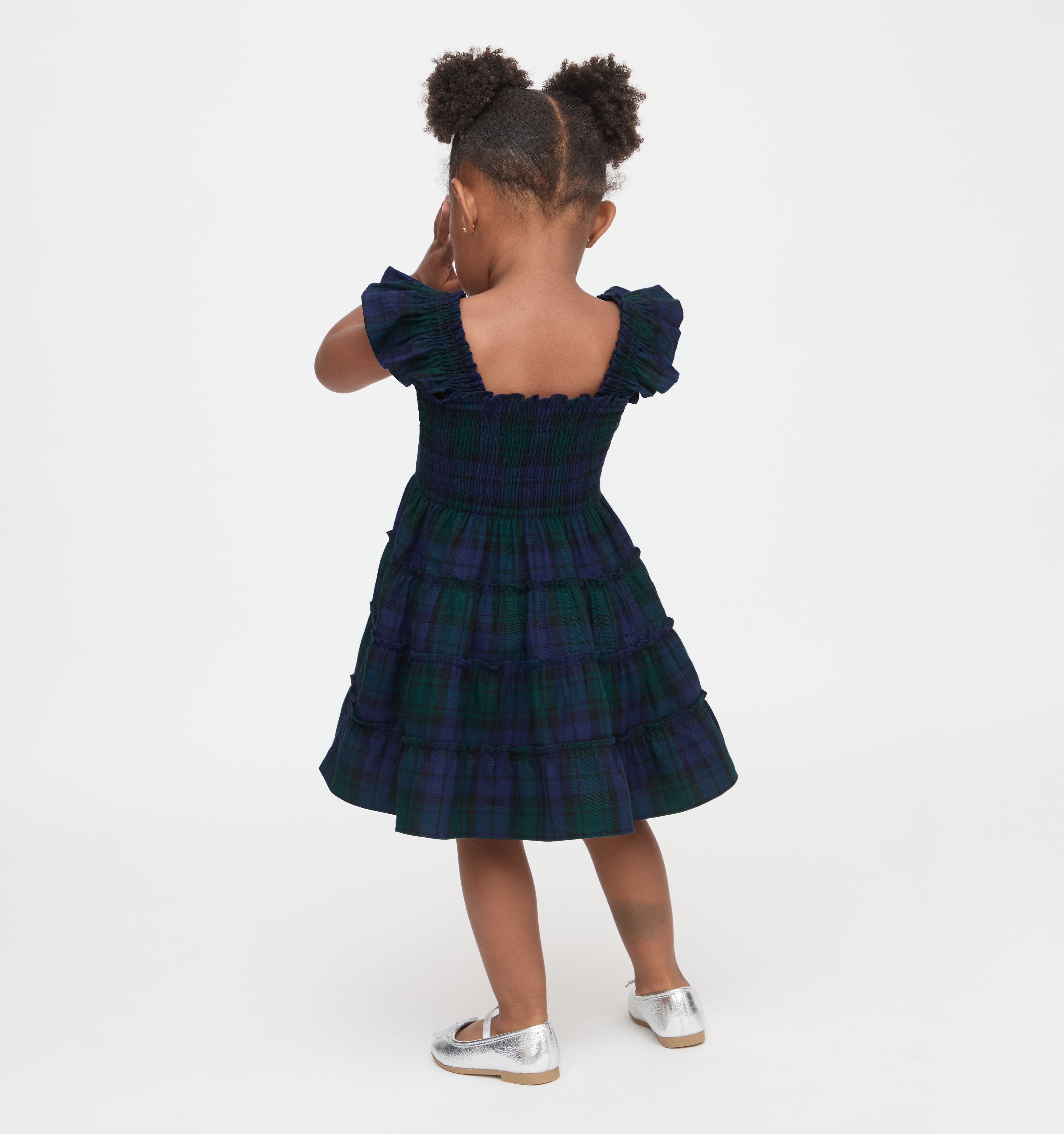 The Tiny Ellie Nap Dress in Blackwatch Tartan color: Blackwatch Tartan