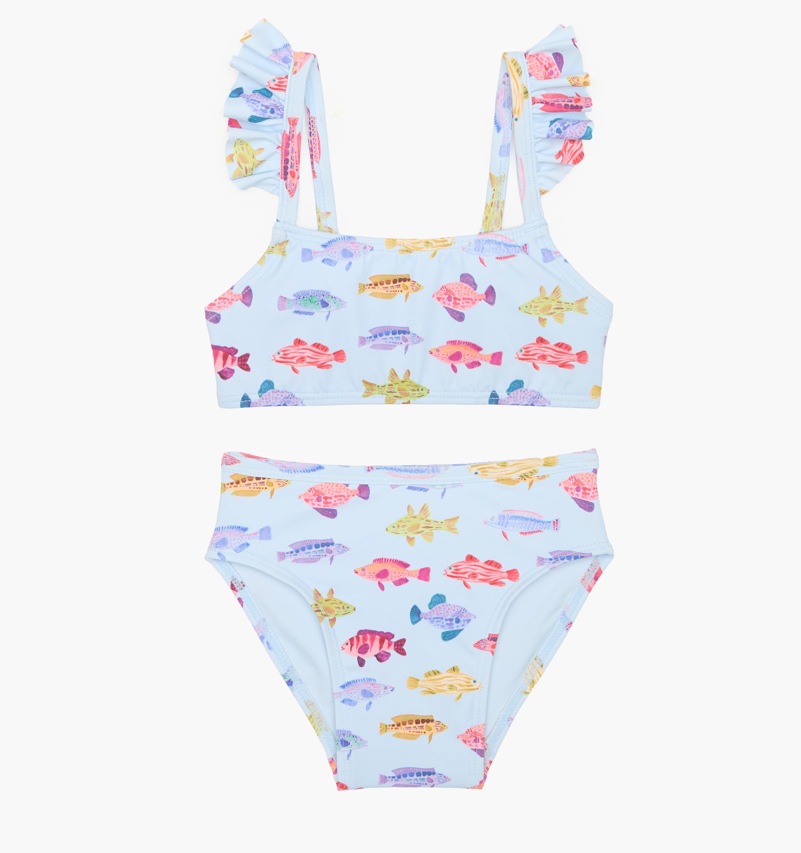 The Tiny Jordan Bikini Set - Blue Rainbow Fish