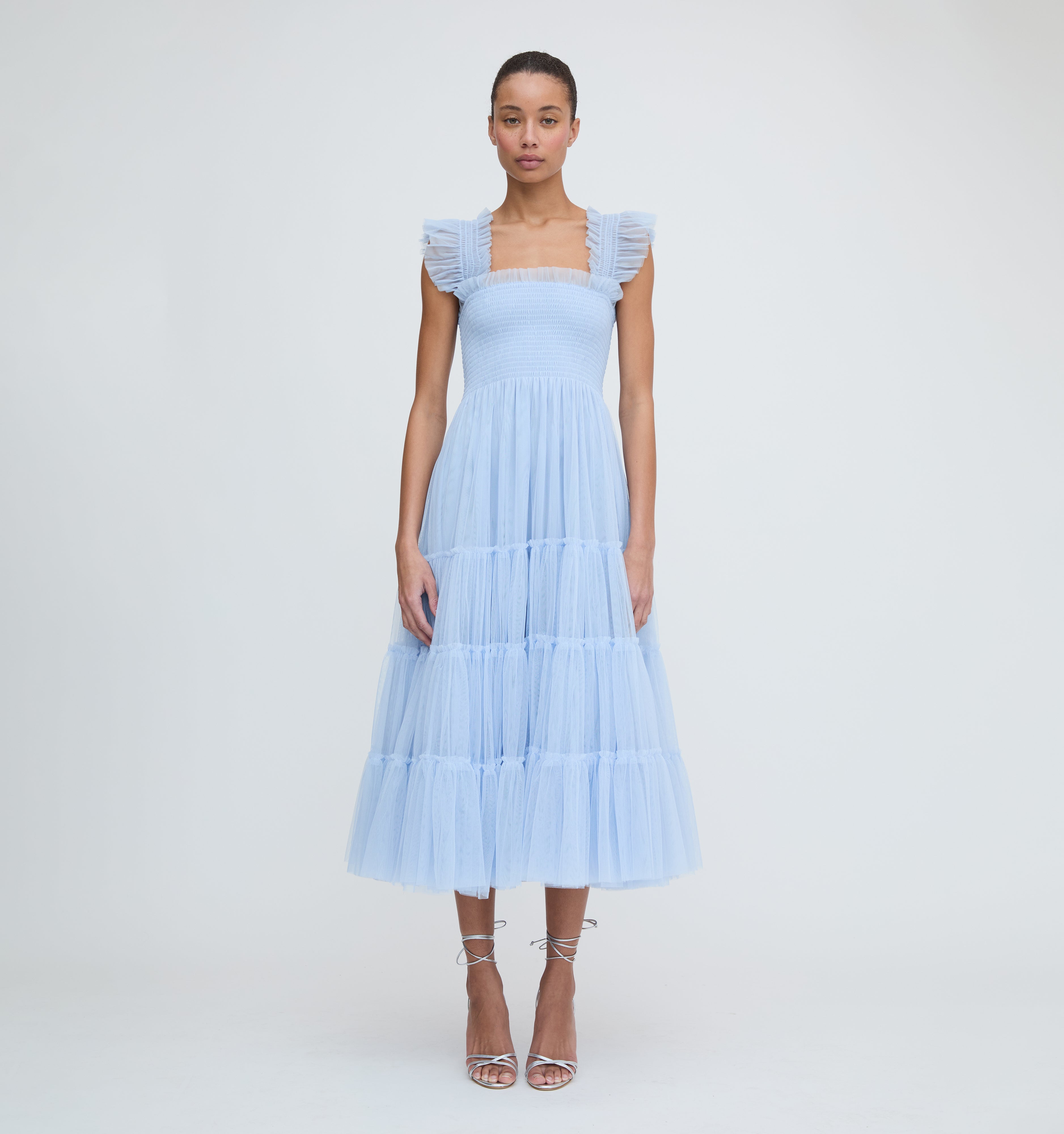 The Tulle Ellie Nap Dress - Powder Blue Tulle