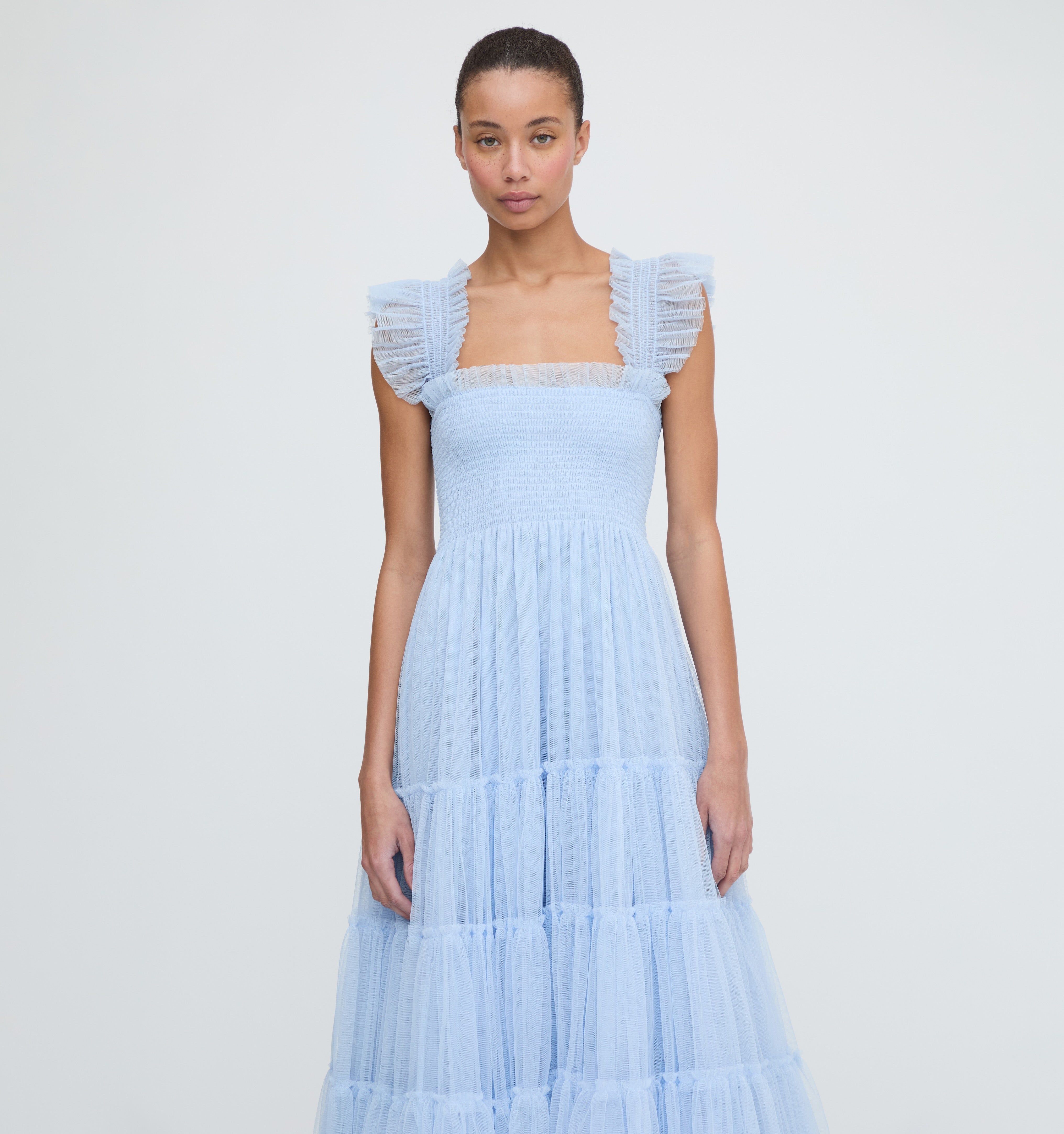 The Tulle Ellie Nap Dress - Powder Blue Tulle