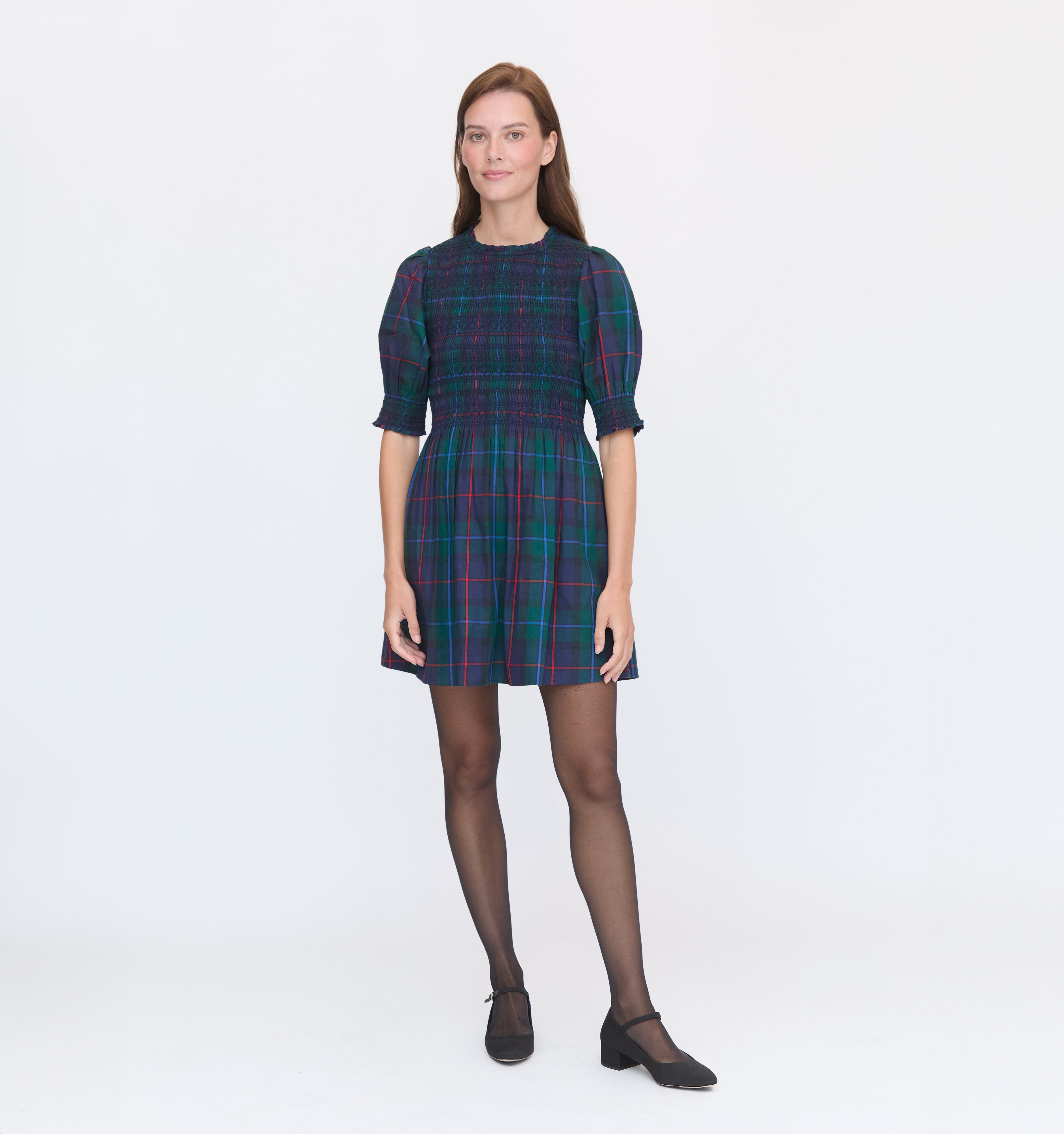 The Vivi Nap Dress - Midnight Tartan