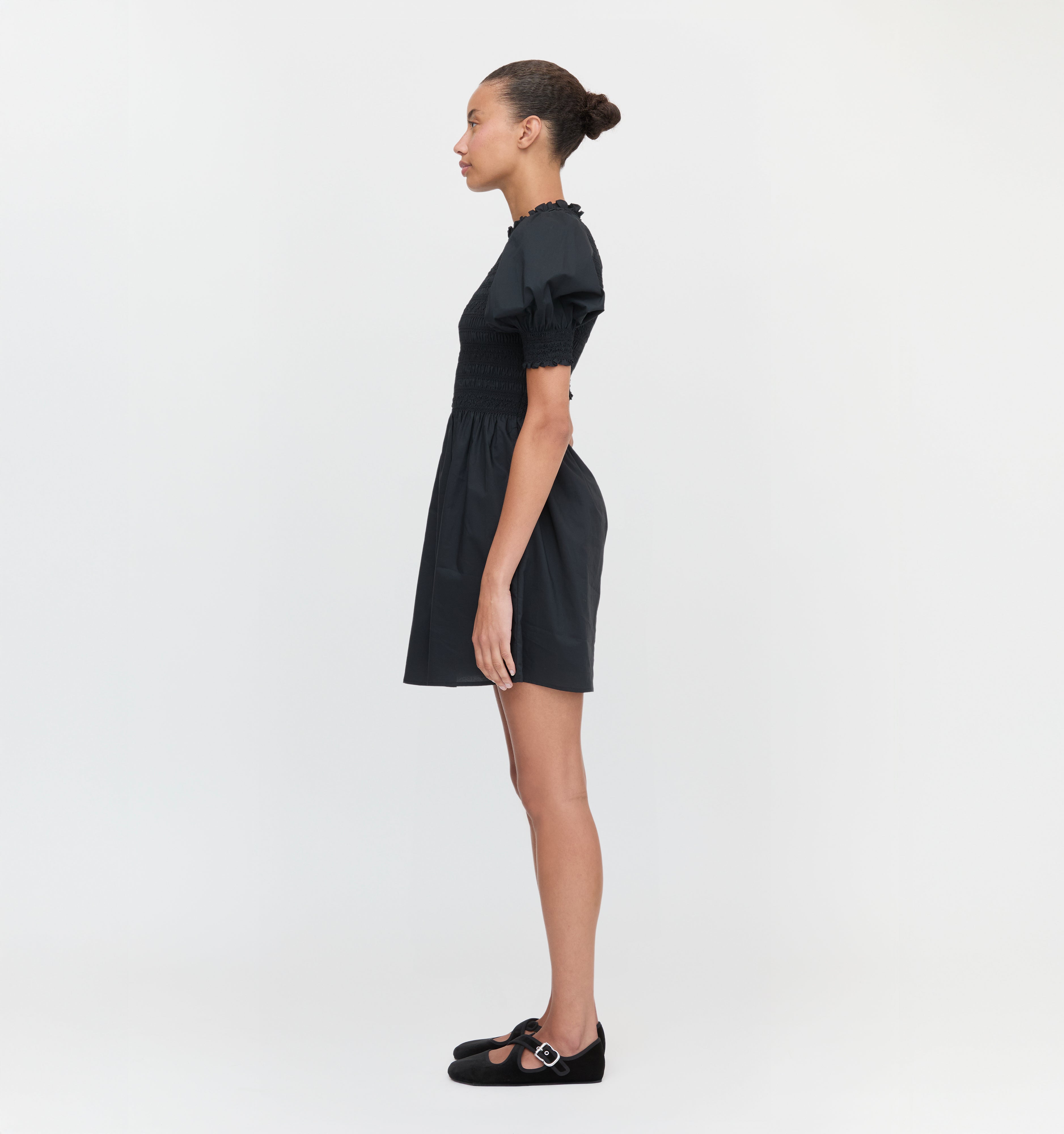 The Vivi Nap Dress - Black Cotton