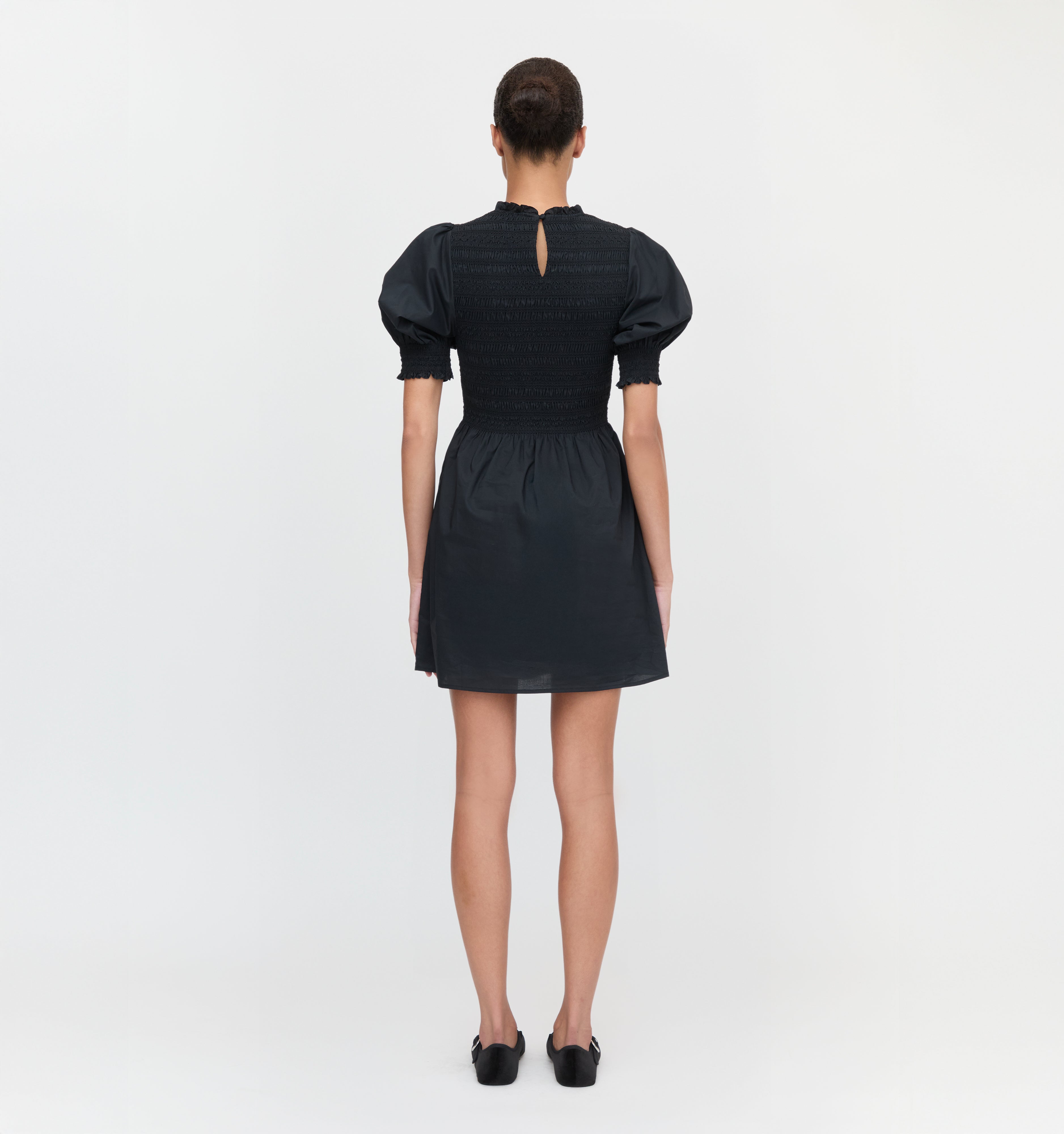 The Vivi Nap Dress - Black Cotton