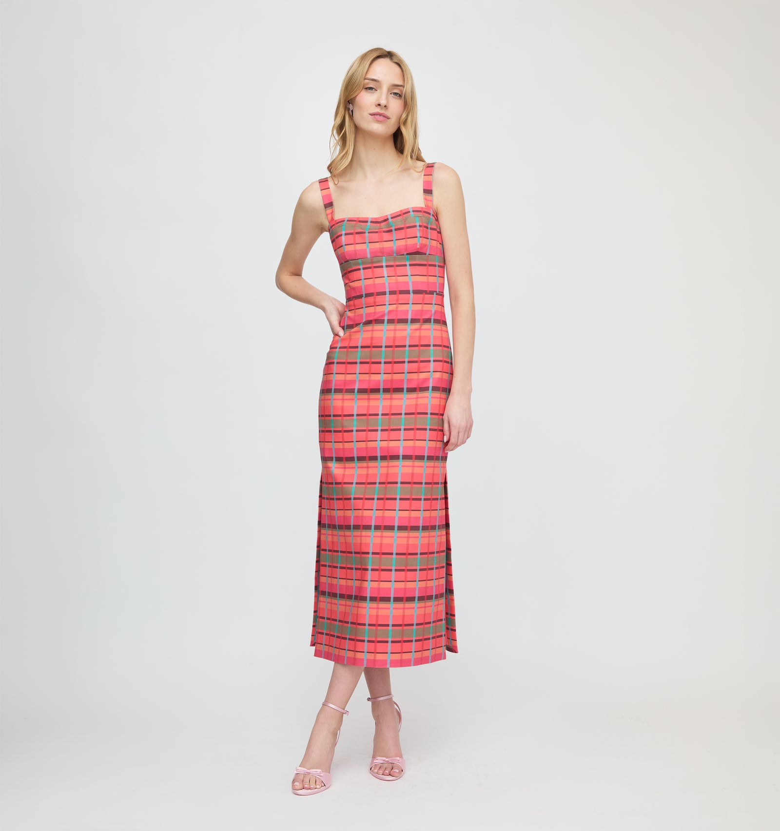 The Agnes Dress - Sunset Gingham