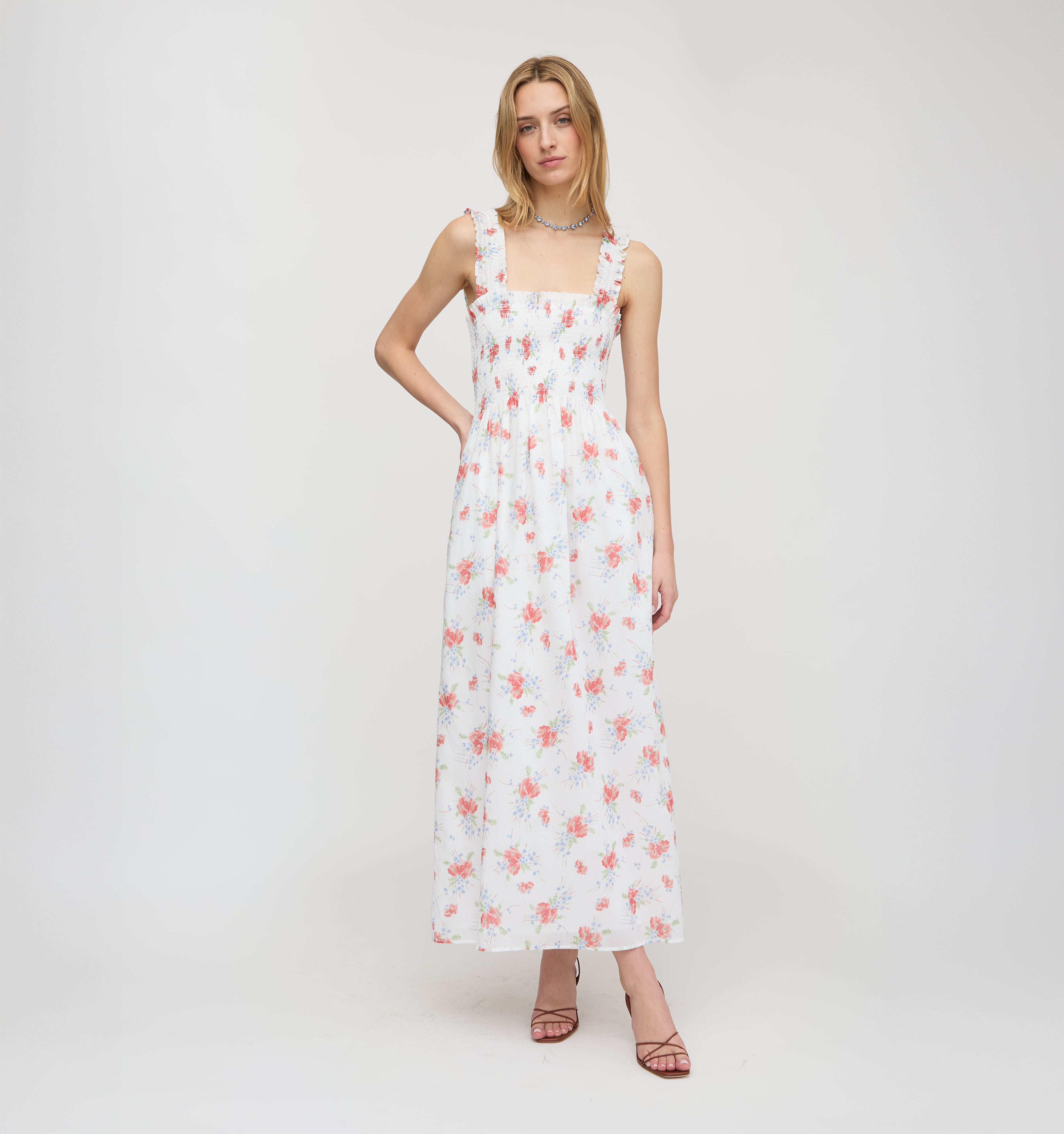 The Ashlyn Nap Dress - Sunburst Blossoms – Hill House Home
