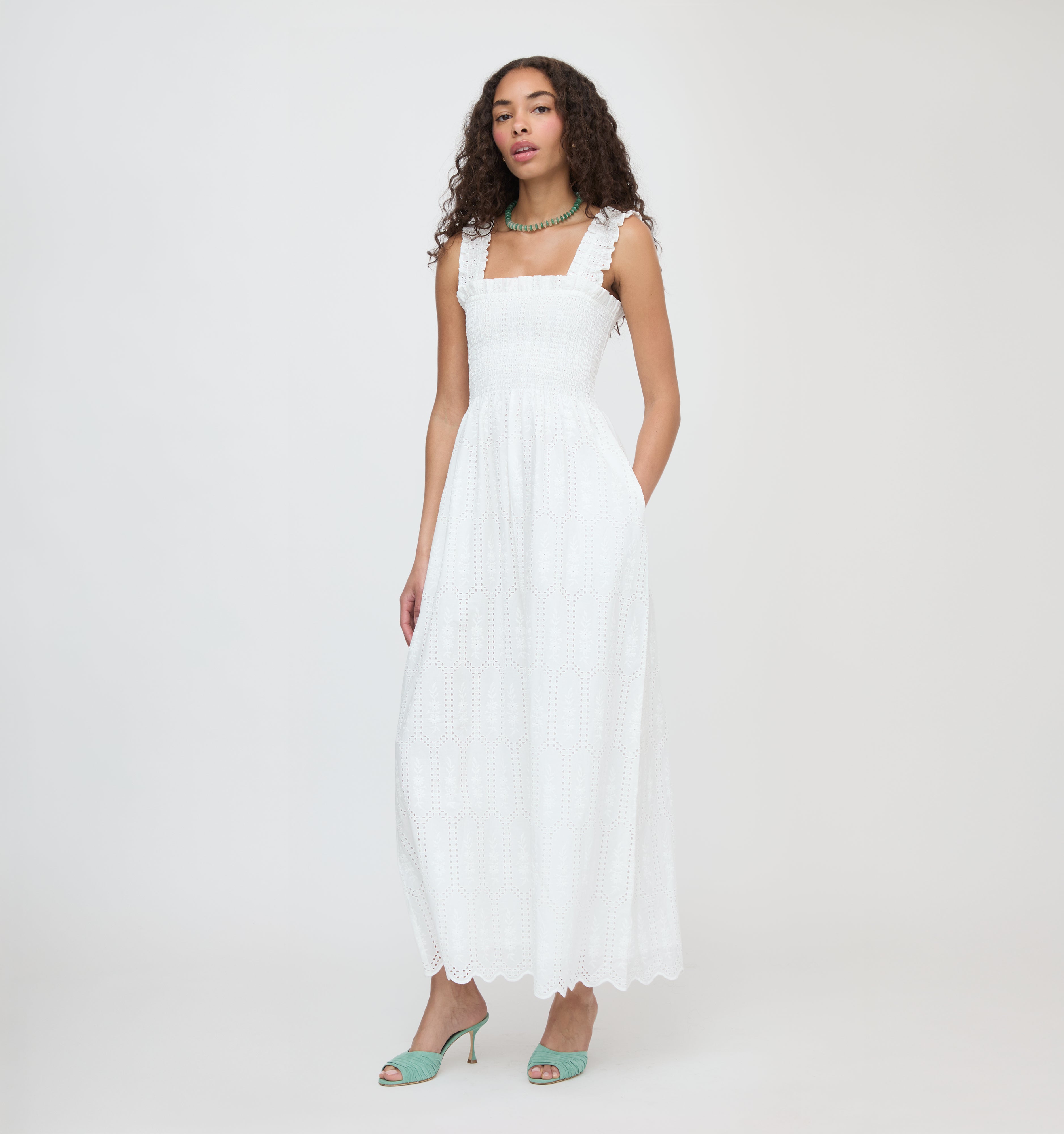 The Ashlyn Nap Dress - Blue/White Stripe – Hill House Home