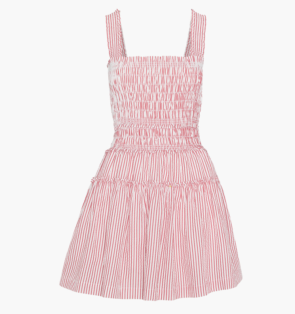 red and white stripe mini dress The Azalea Mini Nap Dress