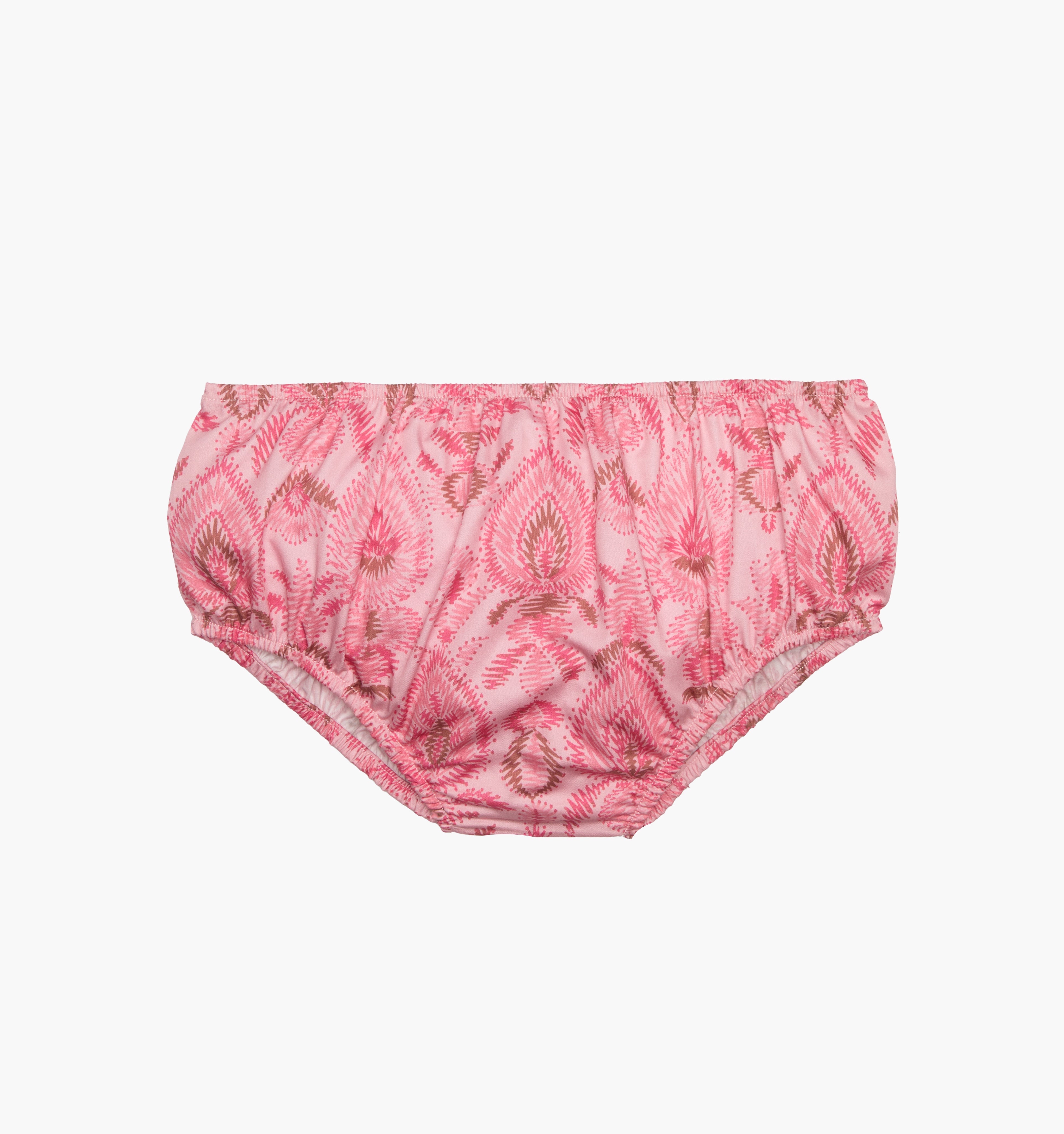 The Baby Ellie Nap Dress - Pink Palm Ikat