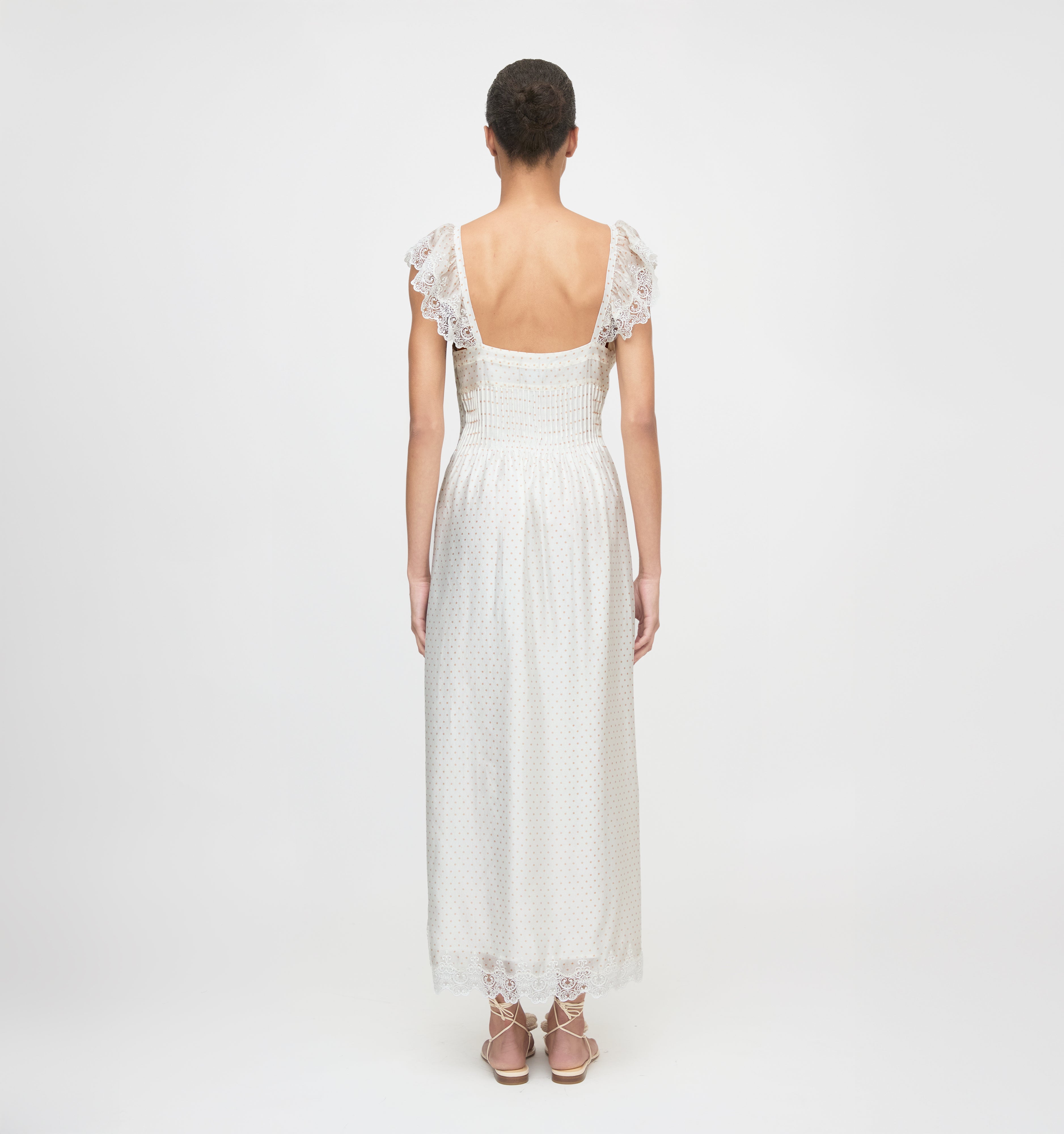 The Beckham Dress - Sand Dot