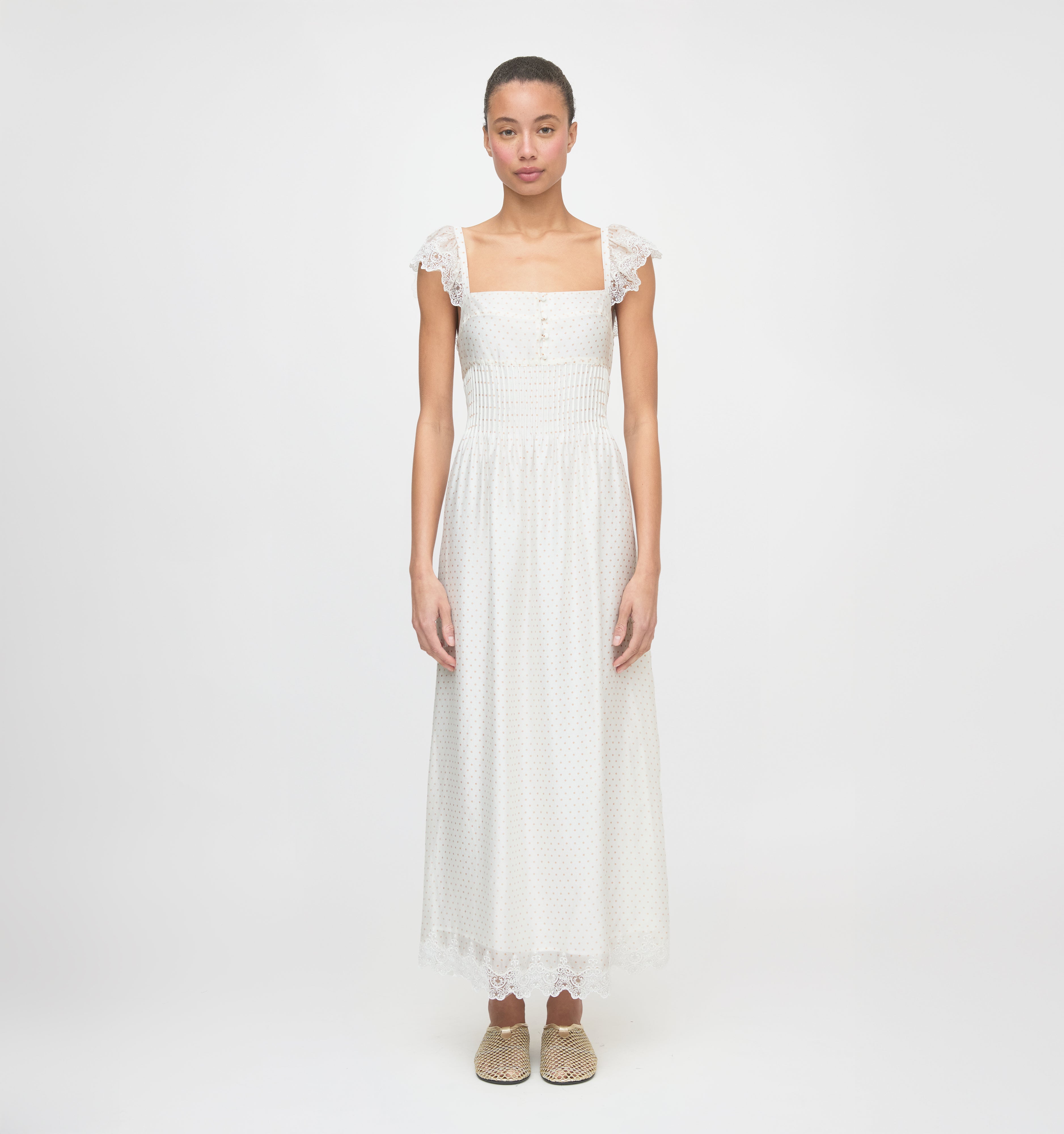 The Beckham Dress - Sand Dot – Hill House Home